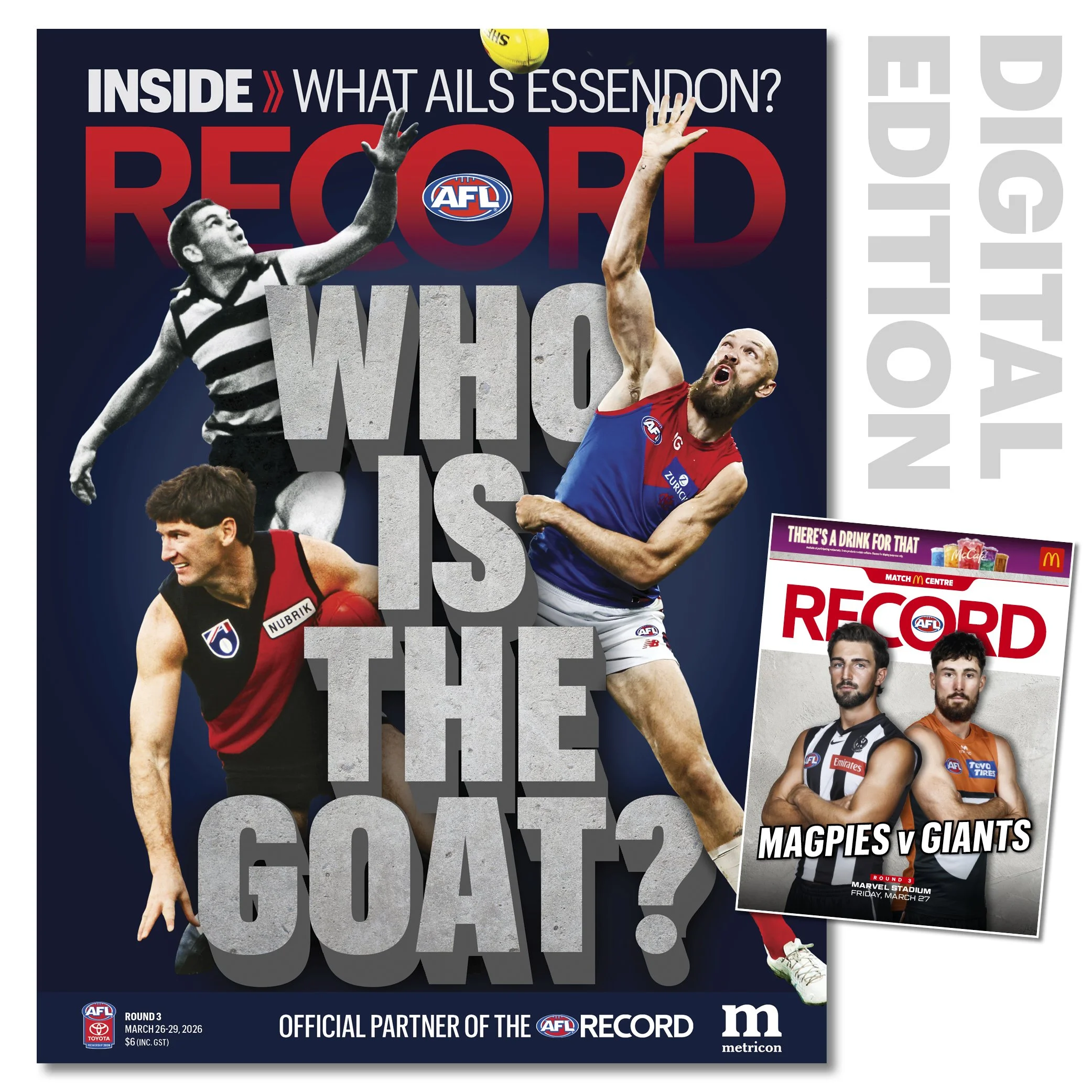 2026 AFL Record Round 3 - Collingwood v GWS Giants (Digital Download)