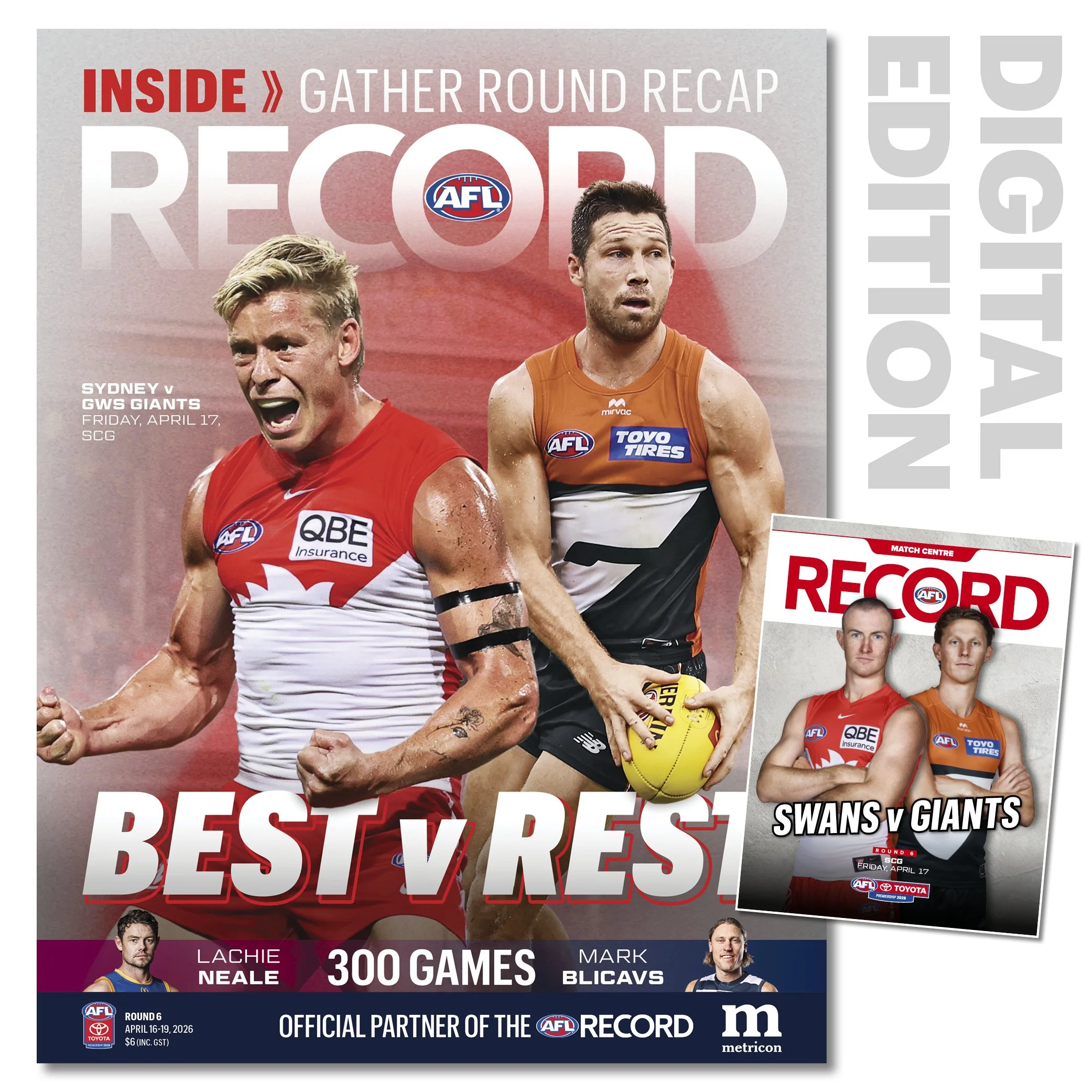 2026 AFL Record Round 6 - Sydney v GWS Giants (Digital Download)