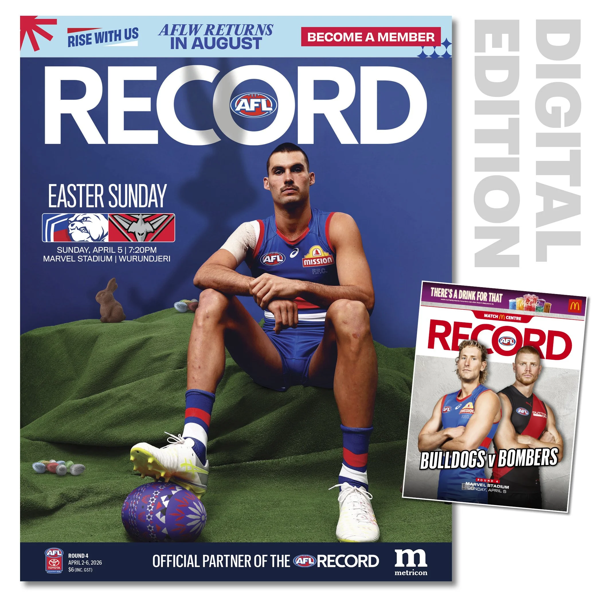 2026 AFL Record Round 4 - Western Bulldogs v Essendon (Digital Download)