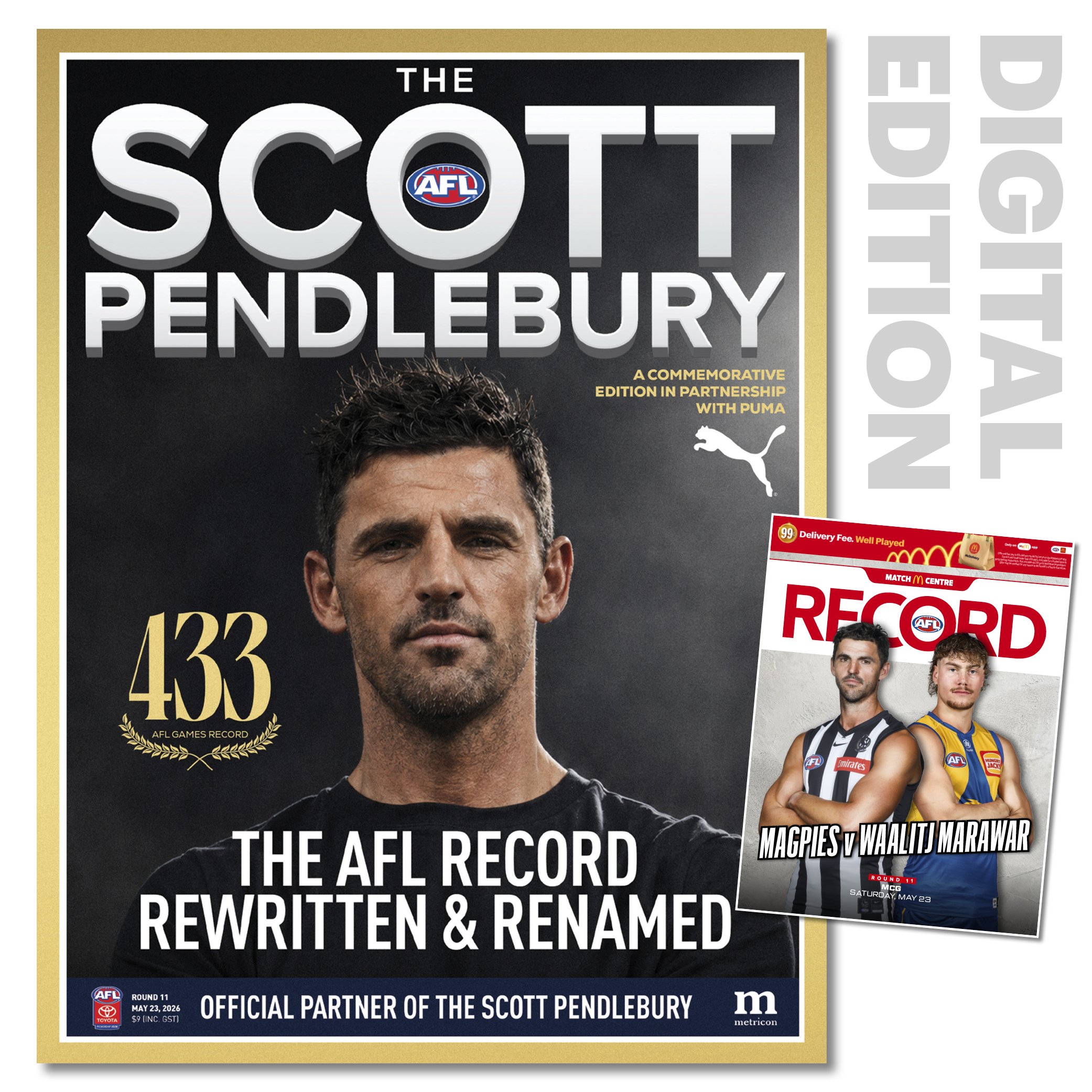 2026 AFL Record Round 11 -  Collingwood v West Coast (Digital Download)