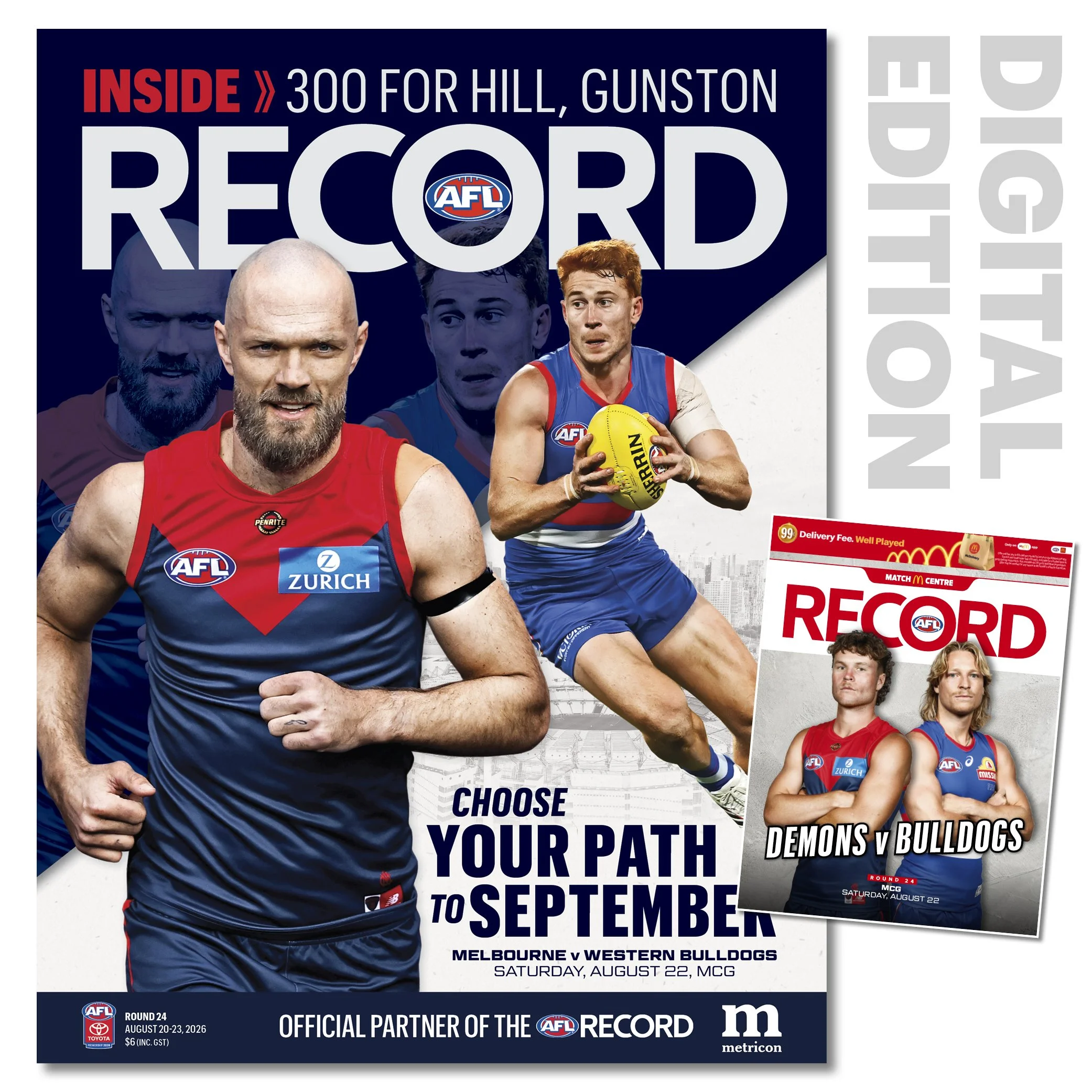 2026 AFL Record Round 24 - Melbourne v Western Bulldogs (Digital Download)