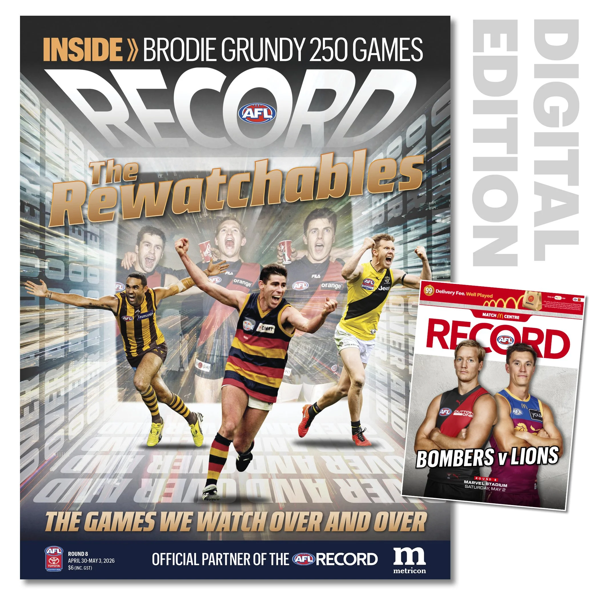 2026 AFL Record Round 8 -  Essendon v Brisbane Lions (Digital Download)