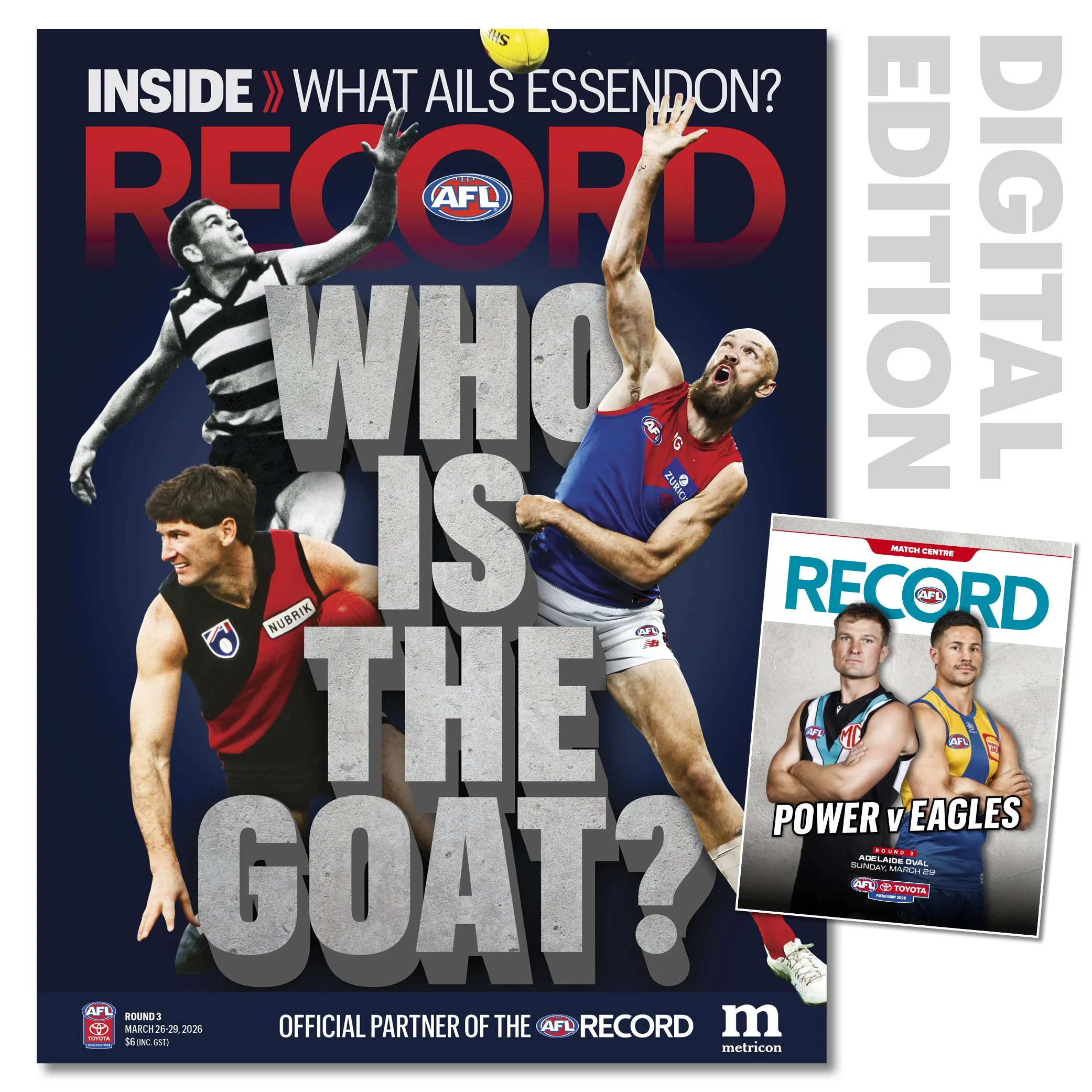 2026 AFL Record Round 3 - Port Adelaide v West Coast (Digital Download)