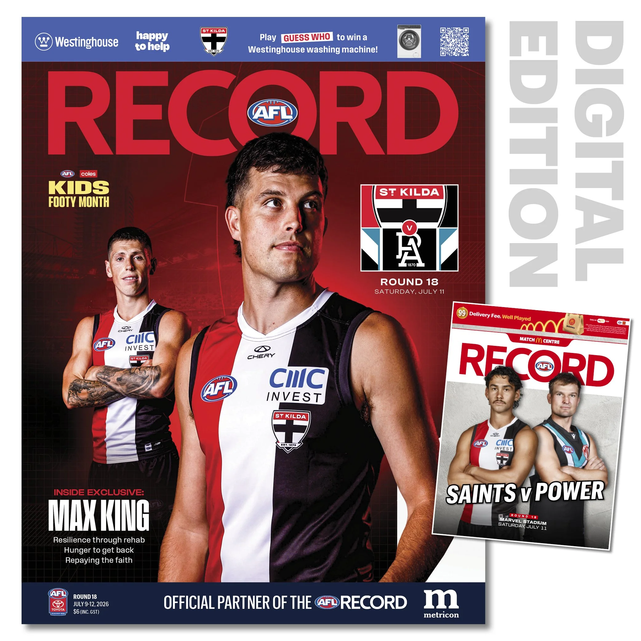 2026 AFL Record Round 18 - St Kilda v Port Adelaide (Digital Download)