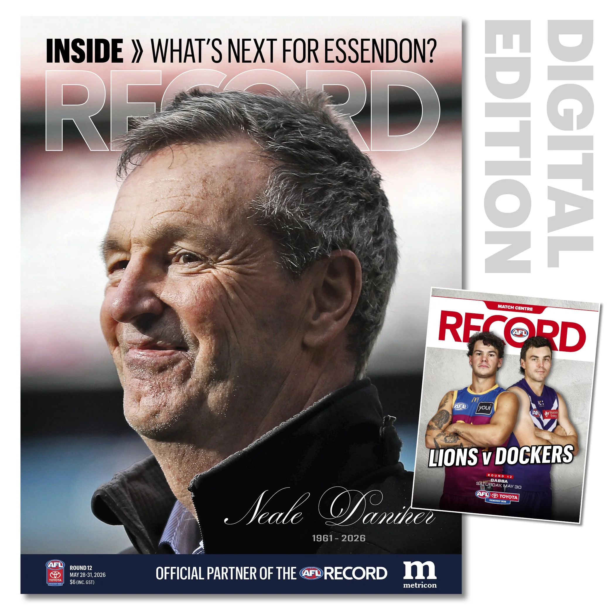 2026 AFL Record Round 12 - Brisbane Lions v Fremantle (Digital Download)