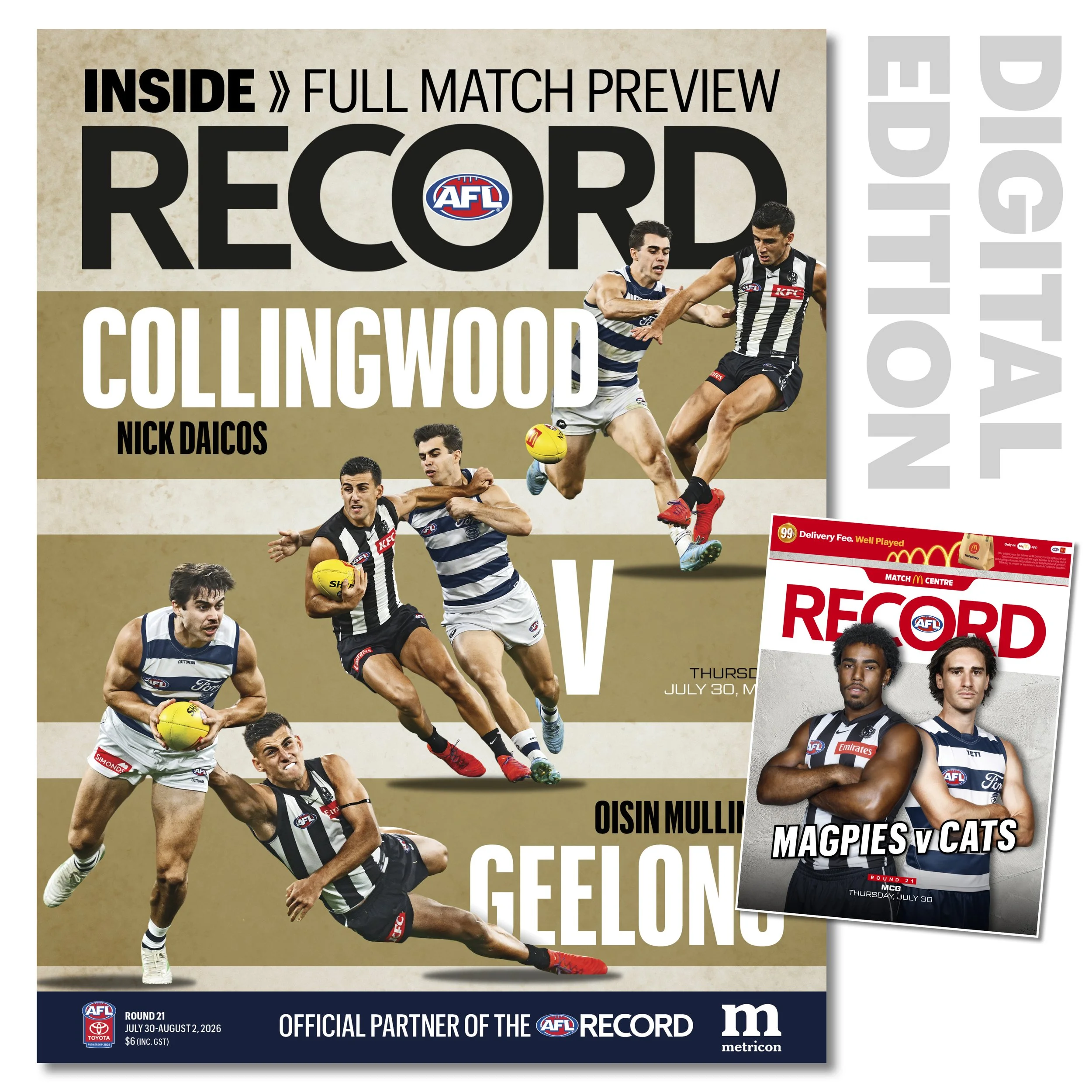 2026 AFL Record Round 21 - Collingwood v Geelong (Digital Download)