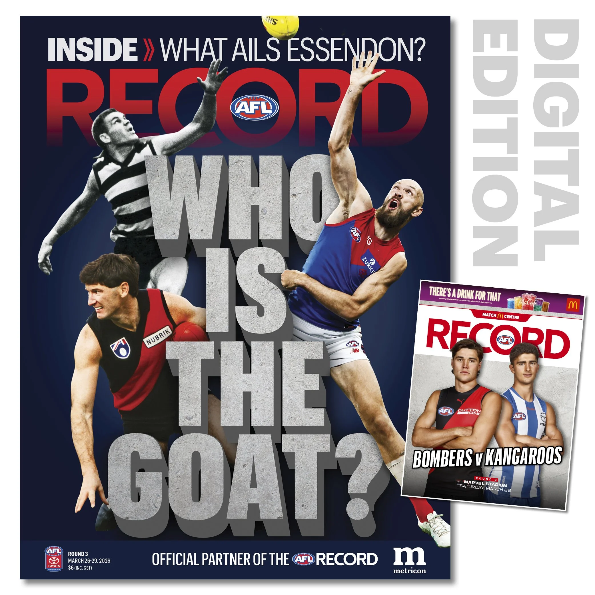 2026 AFL Record Round 3 - Essendon v North Melbourne (Digital Download)
