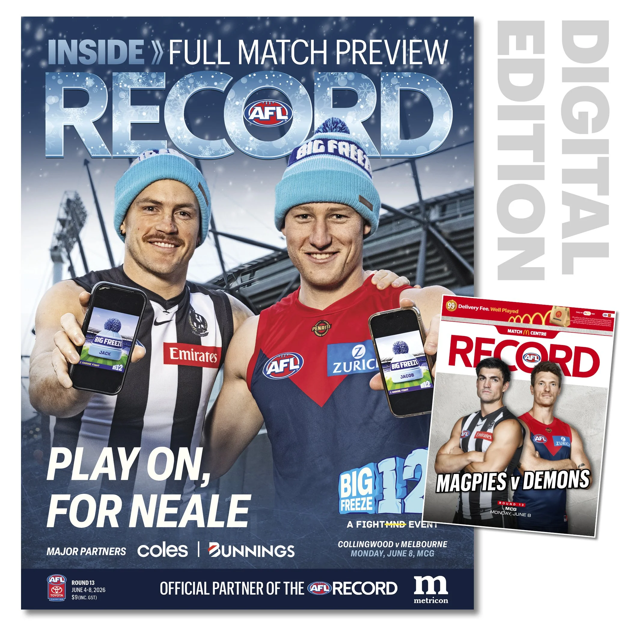 2026 AFL Record Round 13 - Collingwood v Melbourne (Digital Download)