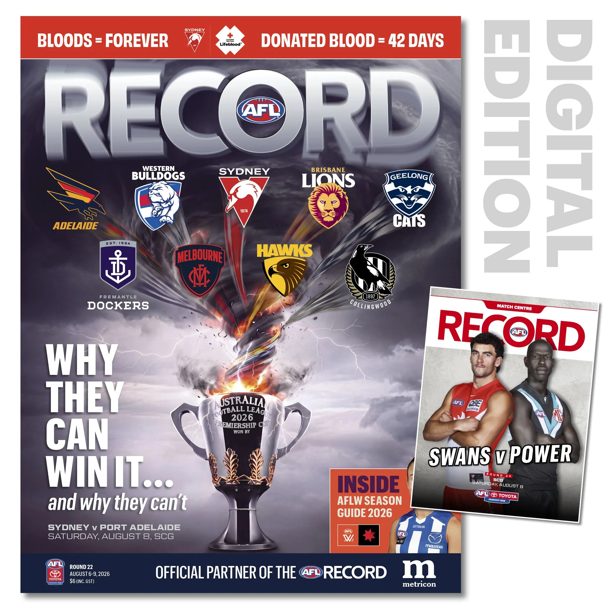 2026 AFL Record Round 22 - Sydney v Port Adelaide (Digital Download)