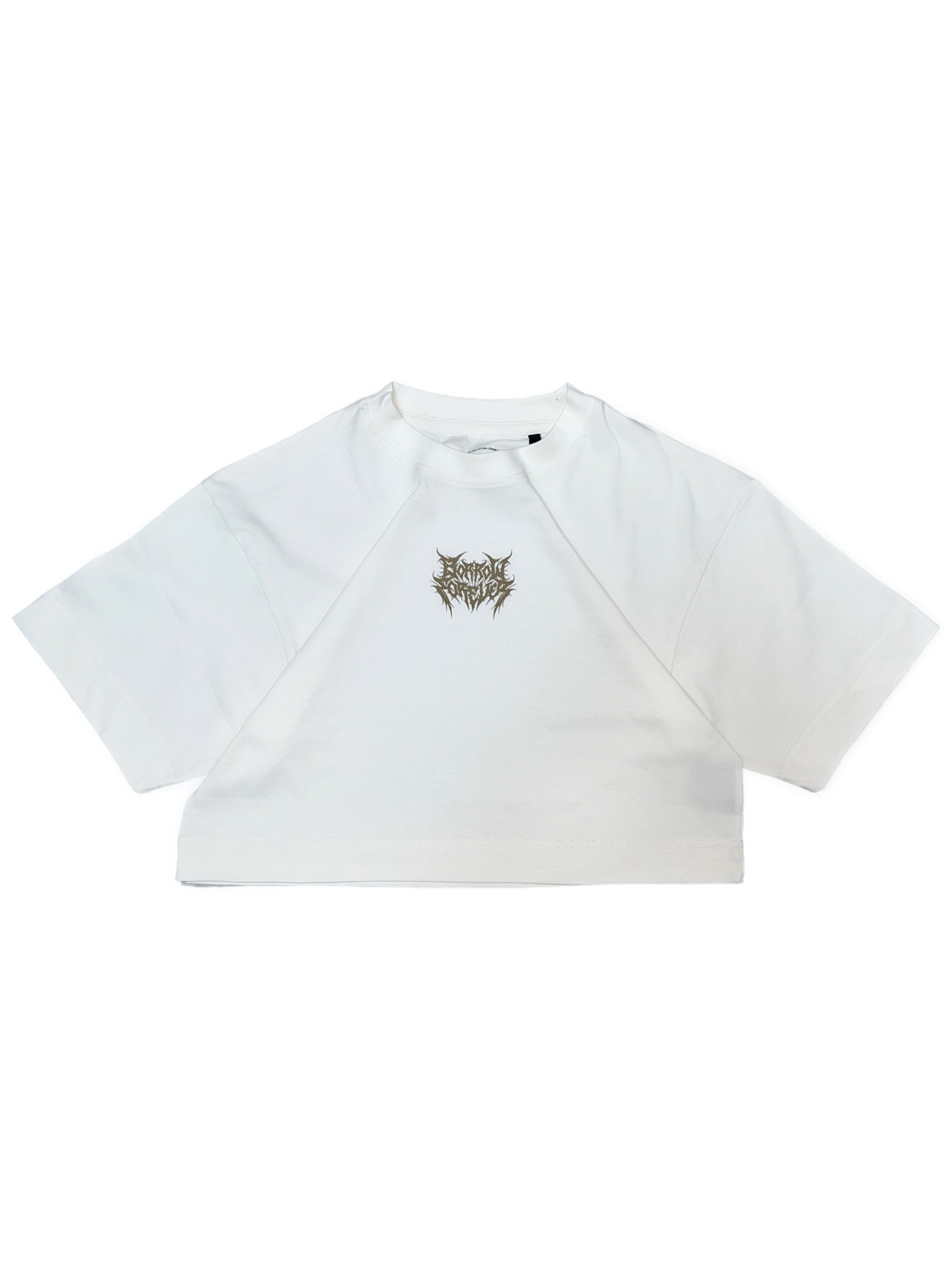 Infinity Oversized Crop Tee White