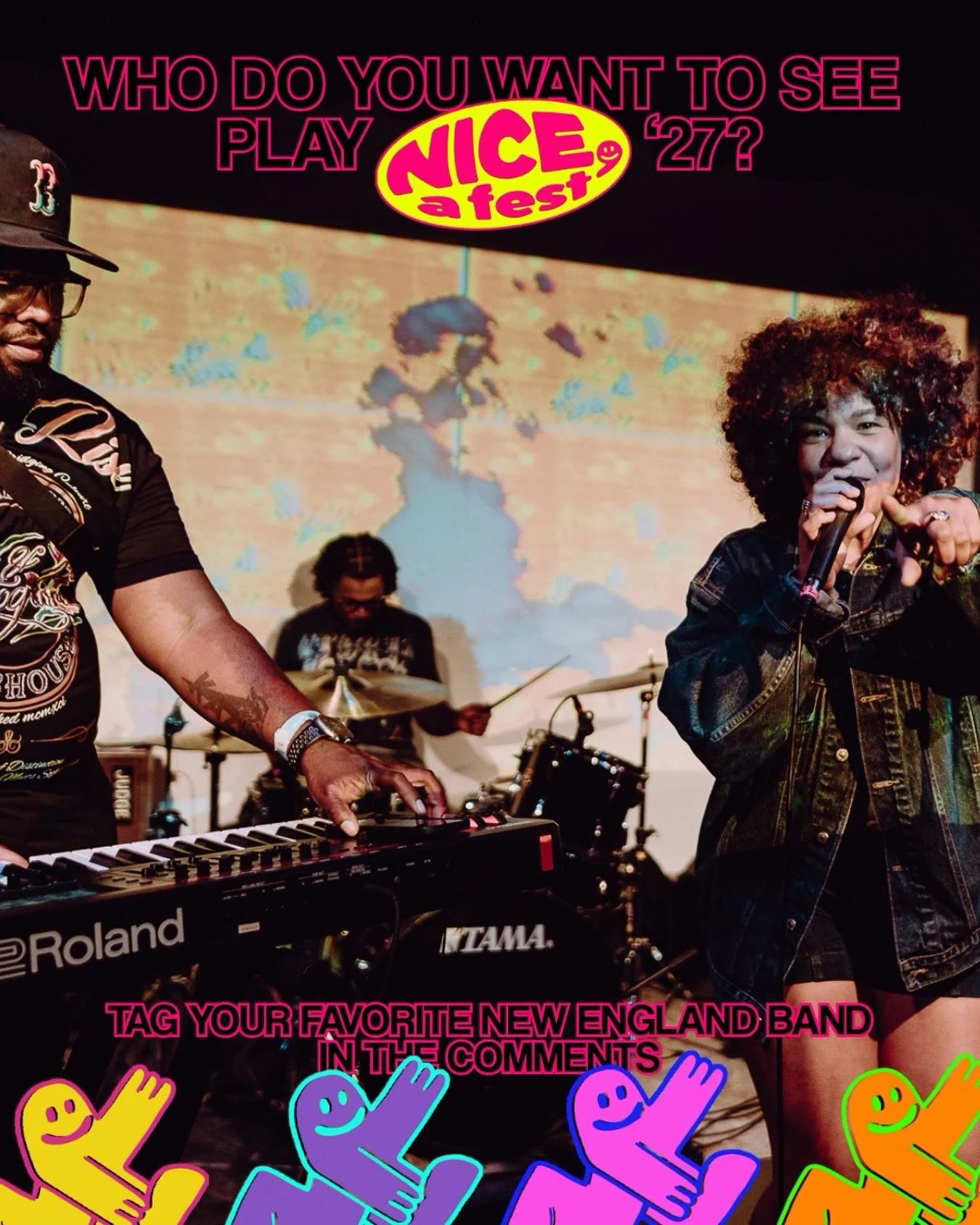 WHO DO YOU WANT TO SEE PLAY @niceafest 2027!?

Sound off in the comments and tag your favorite New England band or artist! 🫡

📸 @camcavagnaro of @heyssis_ at NICE 26