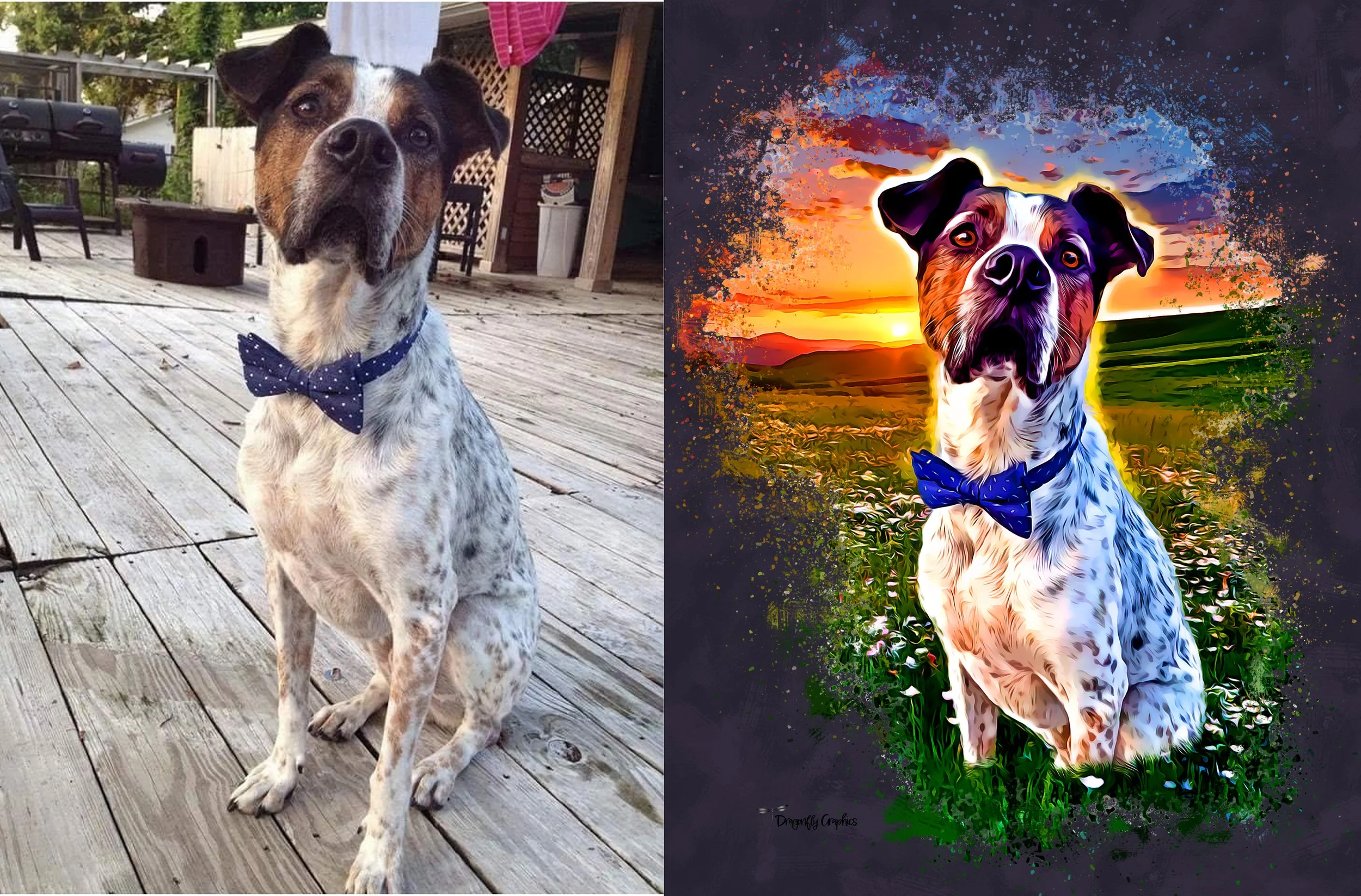 Memorial painting for Rumble's passing