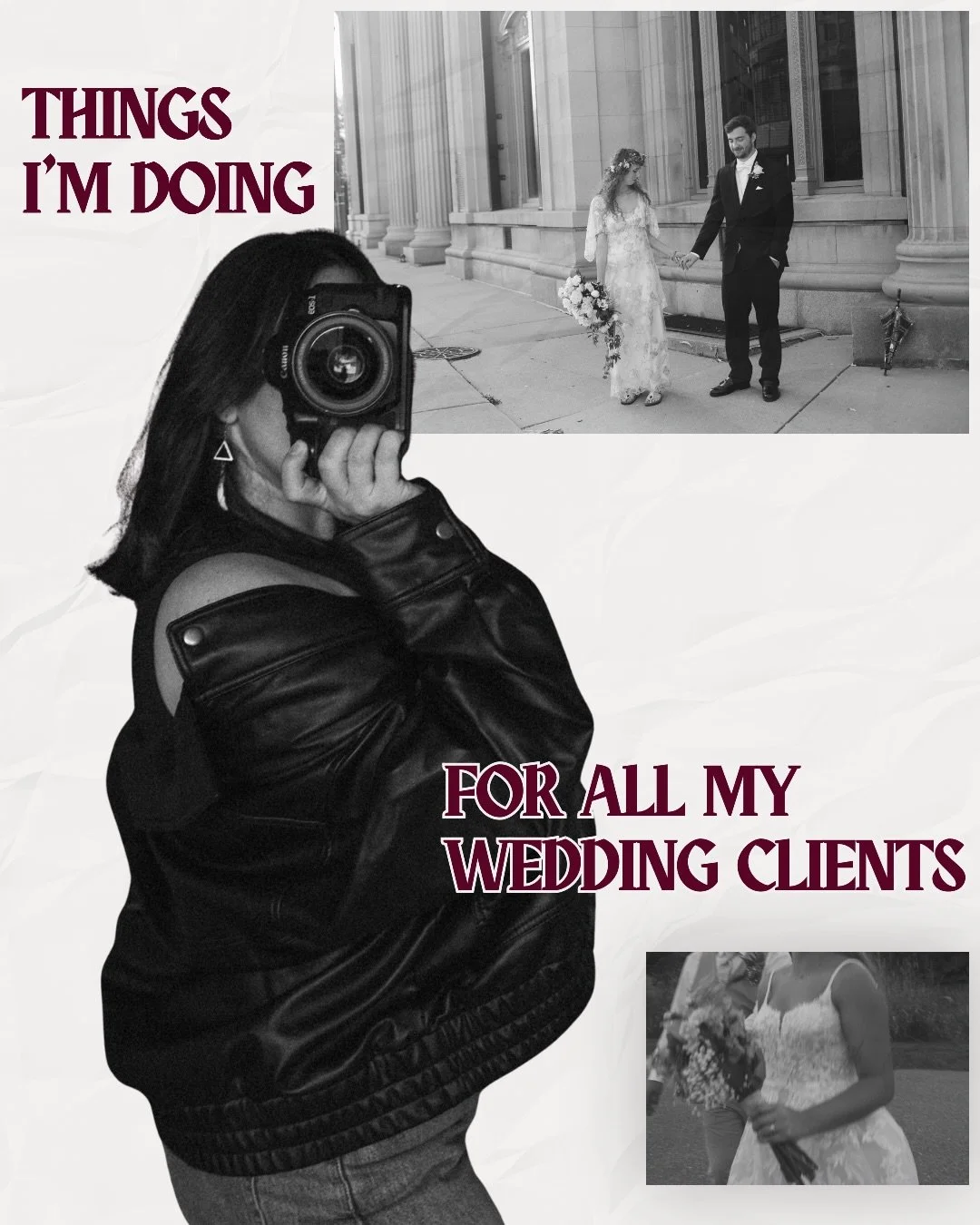 If you&rsquo;re planning your 2027 wedding and you&rsquo;re searching for a photographer who knows their way around and is ready to be your best friend/party starter/creative director look no further 😘 send me an email and let&rsquo;s do this shit 
