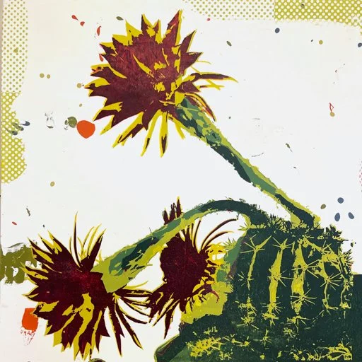 Crazy for Cactus | 24 x 24 in | Grace Renee Galley, Carefree AZ