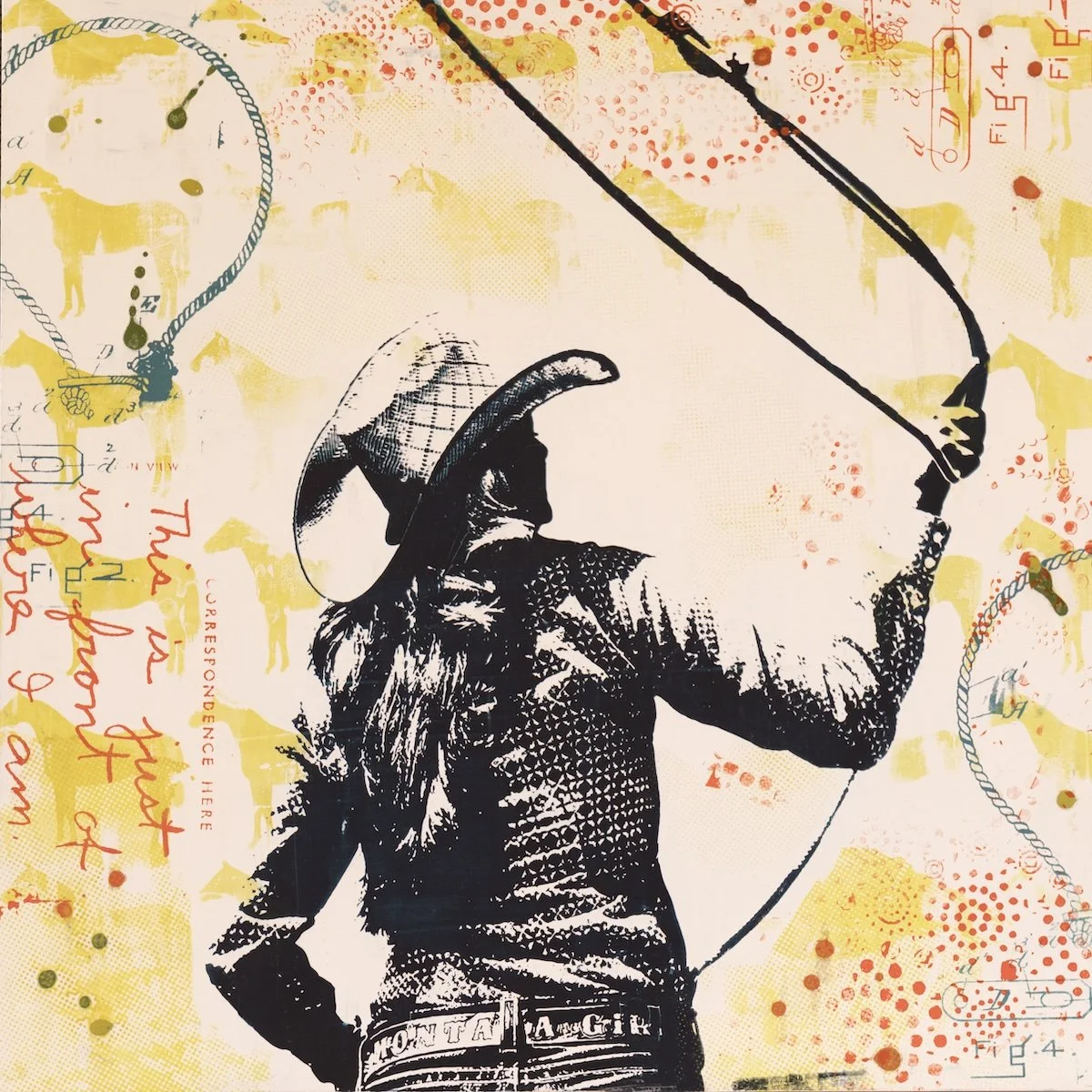 "Living in Rodeo Time I" | 16 x 16 in | SOLD