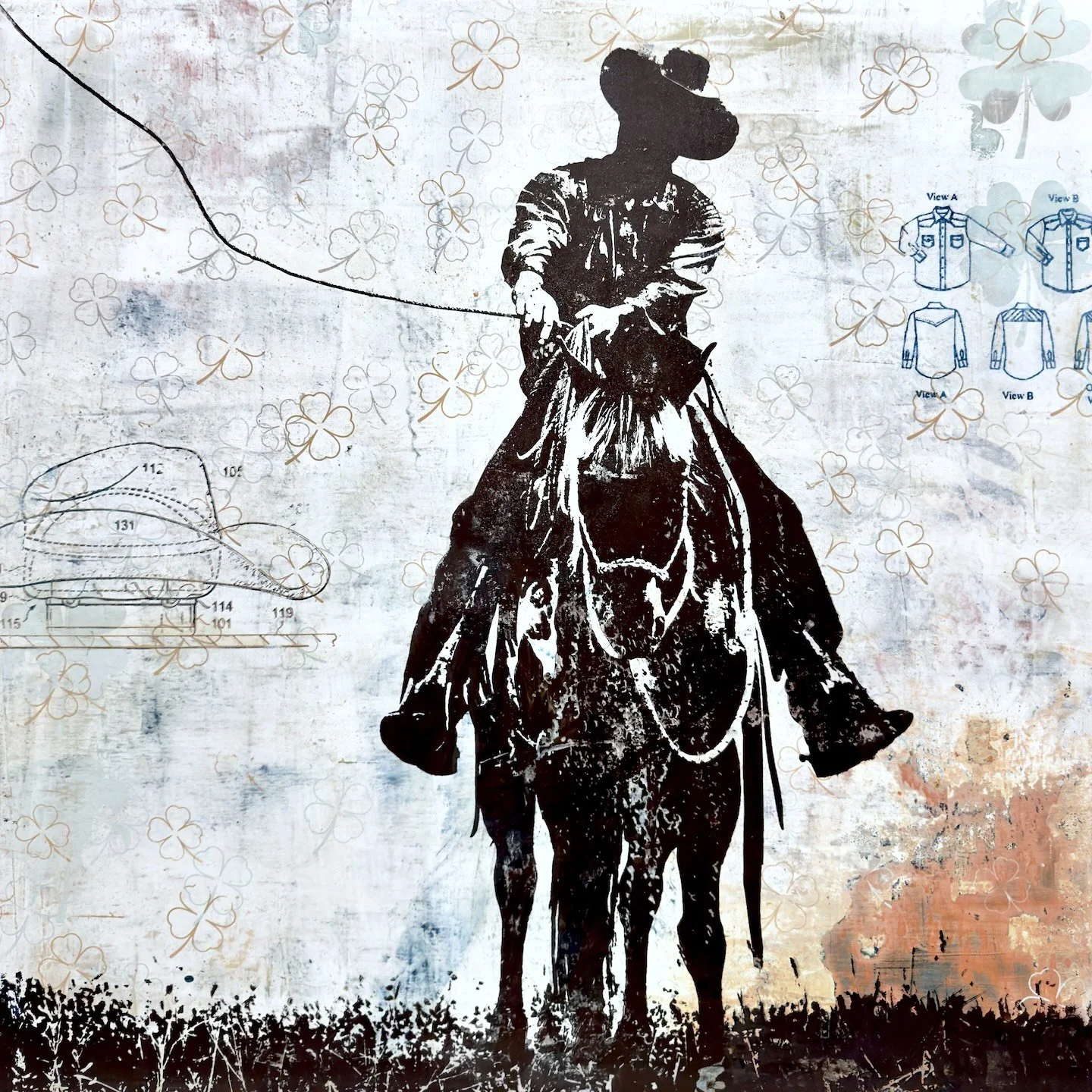 "Luck of the Draw" | 24 x 24 in | Sorrel Sky Gallery, Durango CO