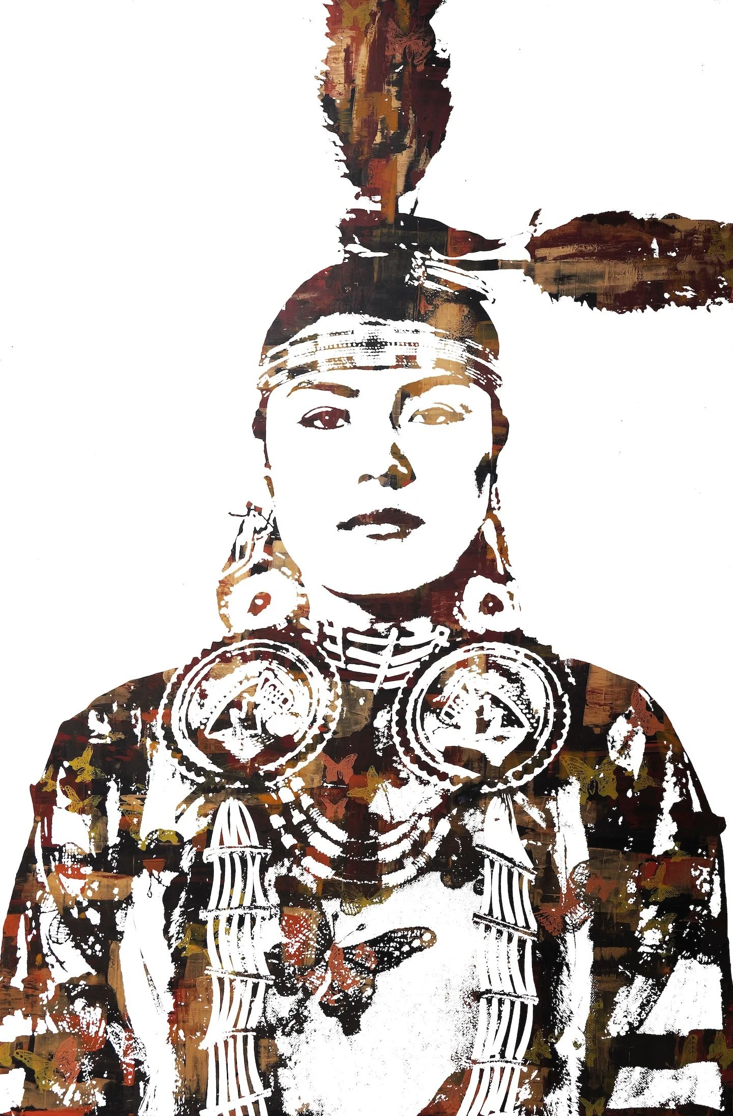 "She Carries the Sky" | 72 x 48 in 