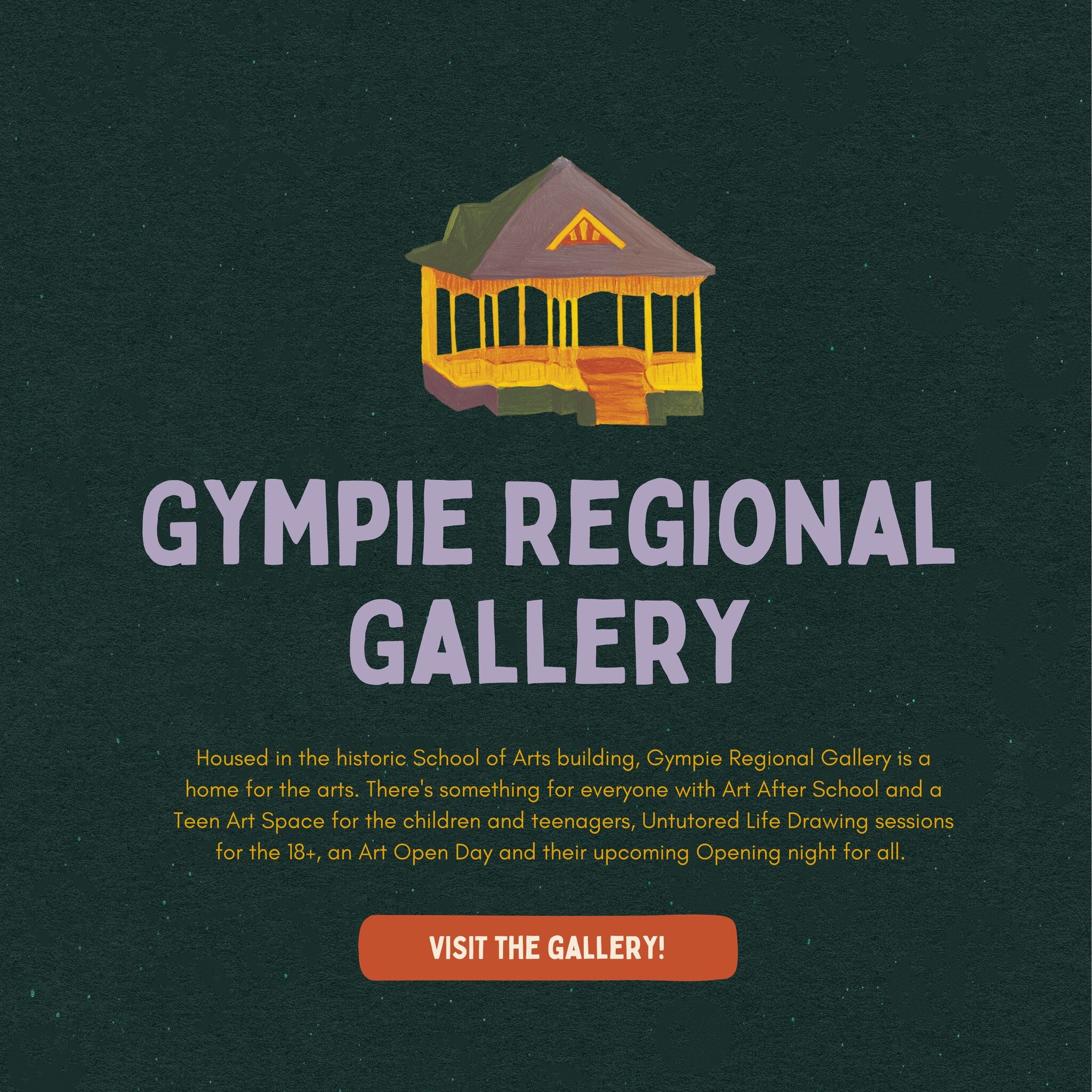 Whilst we continue to struggle with some post-HOGISFF blues, thankfully, we have something to help lift our spirits. 

Thanks to the @gympieregionalgallery , there are still plenty of creative arts events around town to enjoy. Housed in the historic 