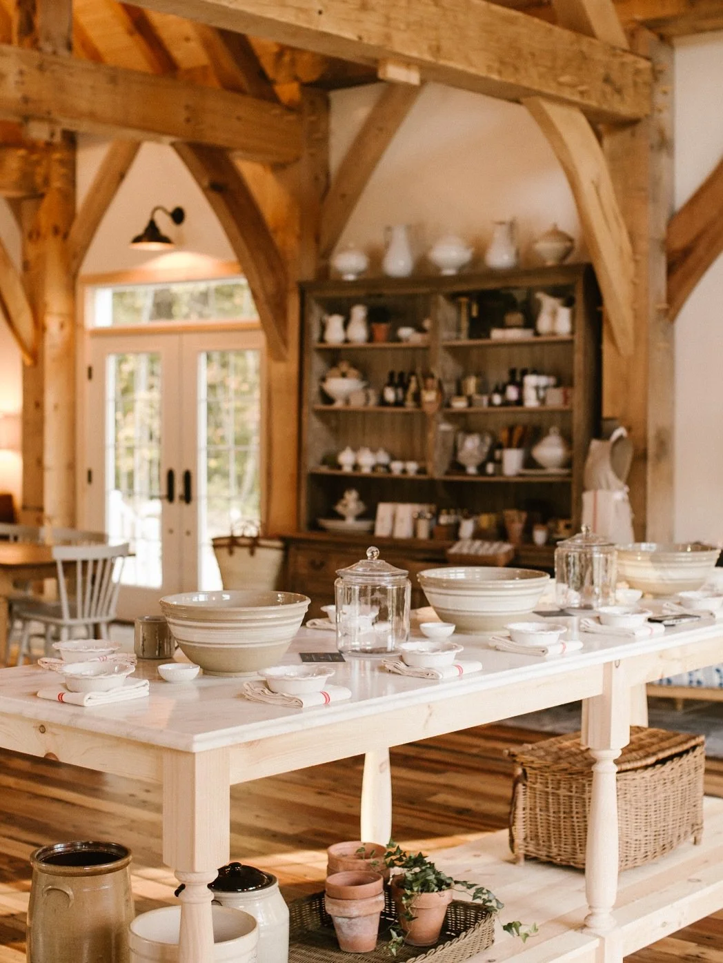 A first look at the studio barn as we prepare to welcome our 2025 pie workshop attendees. (Plus a little peek at the @sugarbushlanemerc x Pantry Hill pop-up shop open exclusively for attendees!) 

I can&rsquo;t even begin to tell you the man hours it