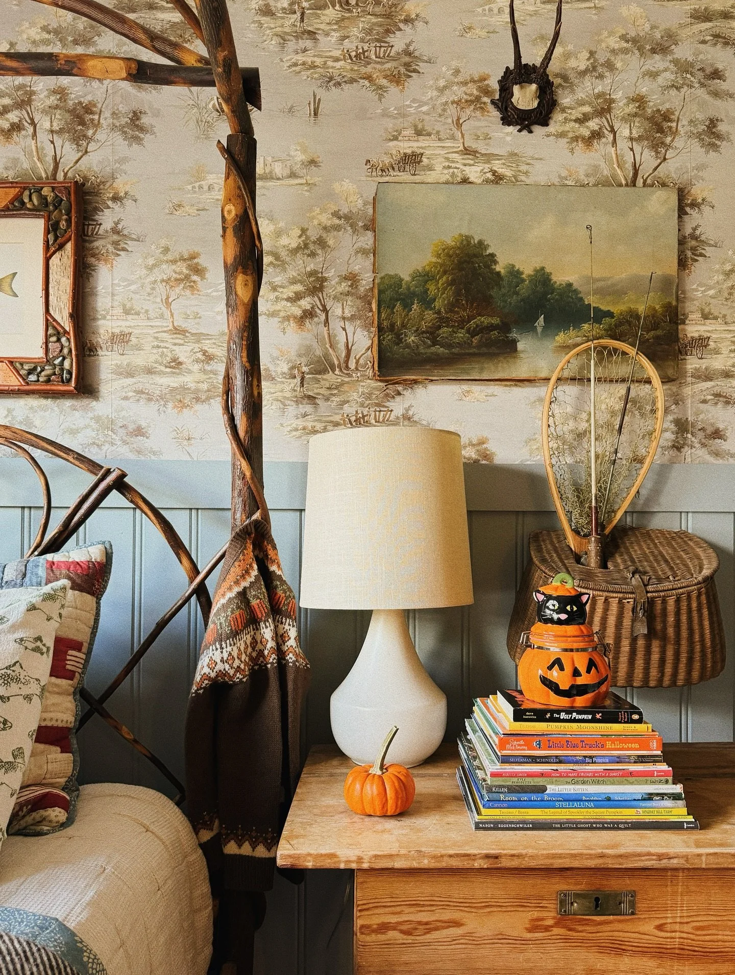 Time to add the Halloween titles to our autumn children&rsquo;s book collection! A fun list of mildly spooky mostly sweet tales to save for your next trip to the bookstore or library. 

Earlier this week I switched out the books on the boys&rsquo; ni