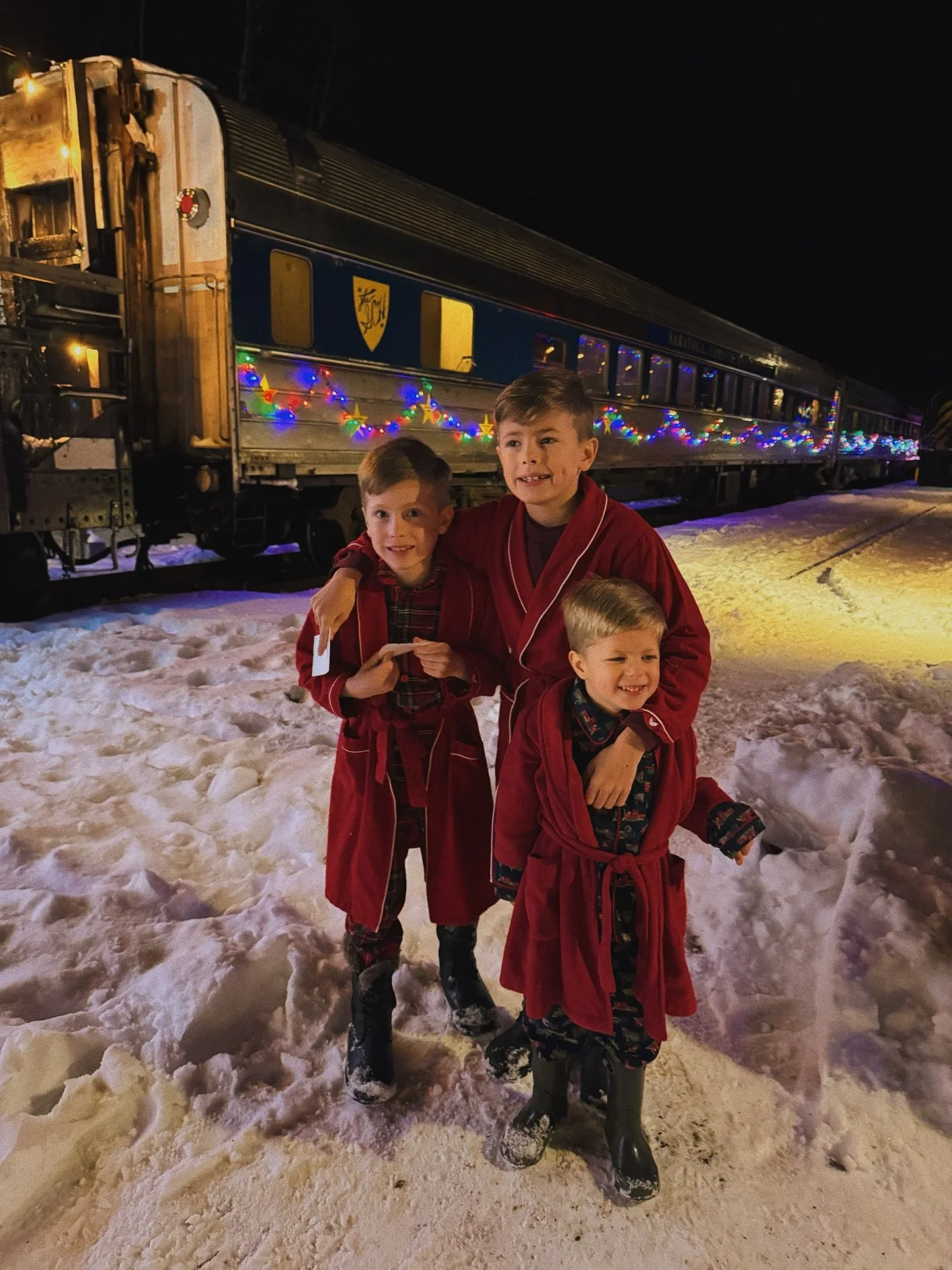 One of the only &ldquo;out-of-house&rdquo; Christmas traditions we keep close is still rooted in home. The scenic railway with its vintage train runs along the back edge of our property, through the woods alongside the pond. Occasionally we&rsquo;ll 