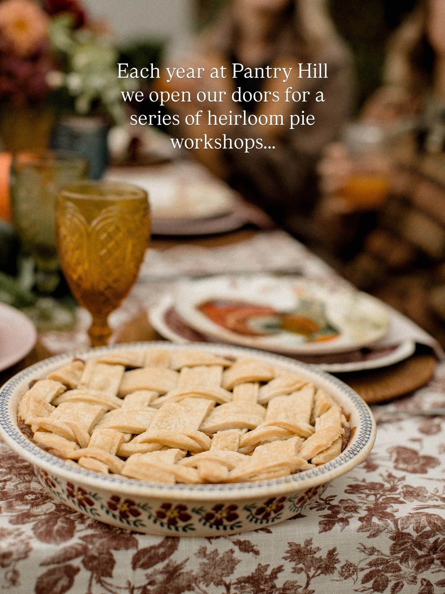 Our 2026 season is officially sold out! We cannot thank you enough for your interest in our heirloom pie workshops. To be added to the 2026 waitlist, head to our website for more information. We are very much looking forward to welcoming this year&rs