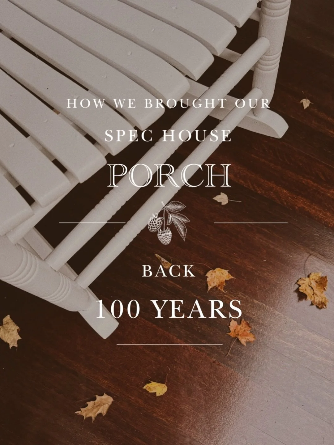 Our craftsman spec house was built in 2016. We&rsquo;ve spent the last 10 years adding the custom character you&rsquo;d find in a turn-of-the-century home on the outskirts of Saratoga Springs and the edge of the Adirondack mountains. Our front porch 