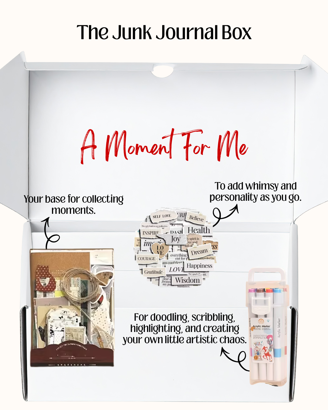 A Moment For Me Hobby Box: The Junk Journal Box