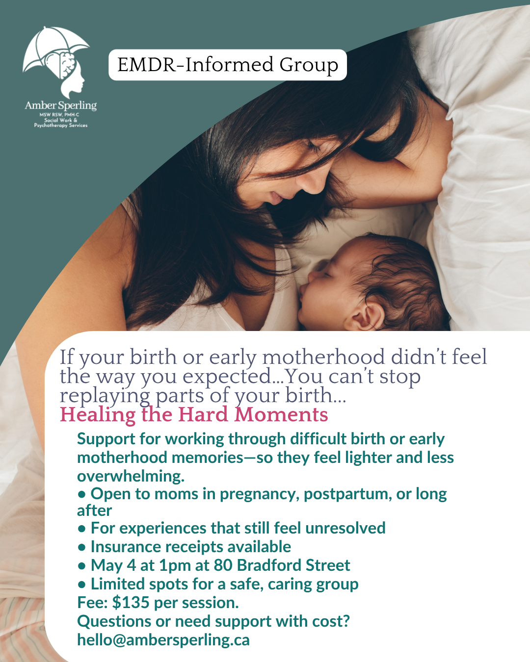 Birth Trauma Support Group in Barrie (EMDR-Informed)