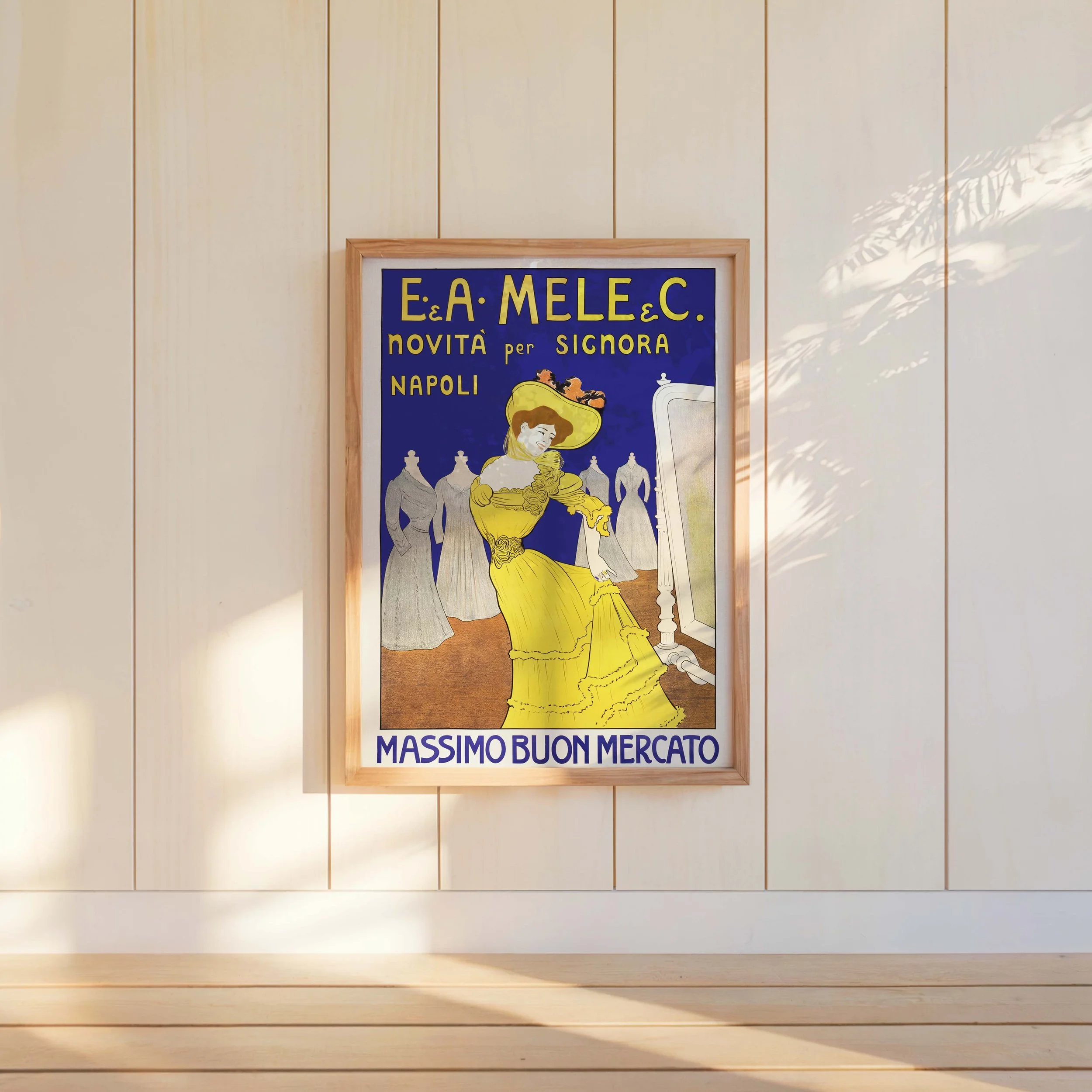 E. & A. Mele & C., novita per signorà Napoli Massimo Buono mercato   L. Cappiello (1902) by Leonetto Cappiello.jpg