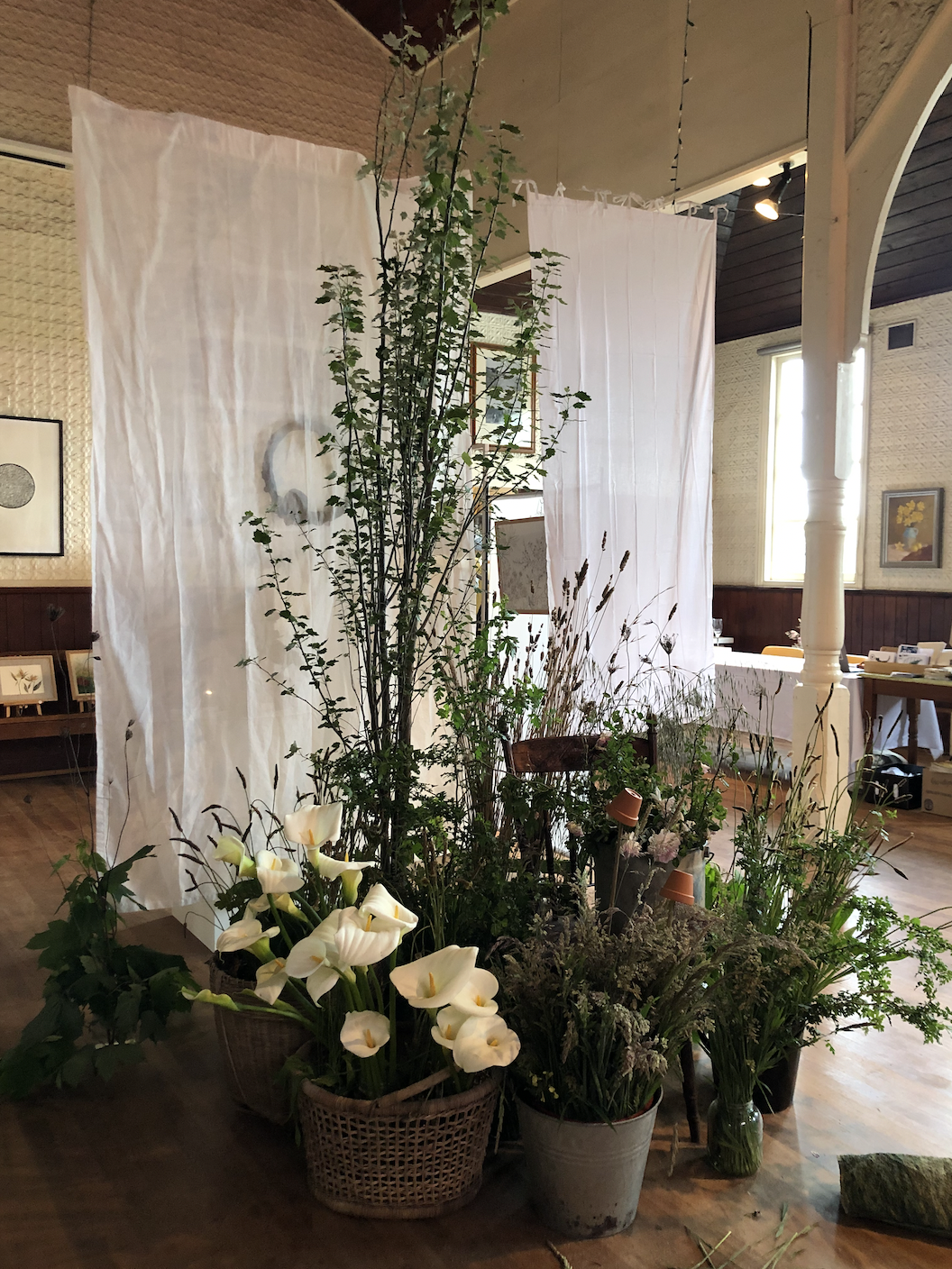 The Secret Garden installation in Loch Public Hall 2022