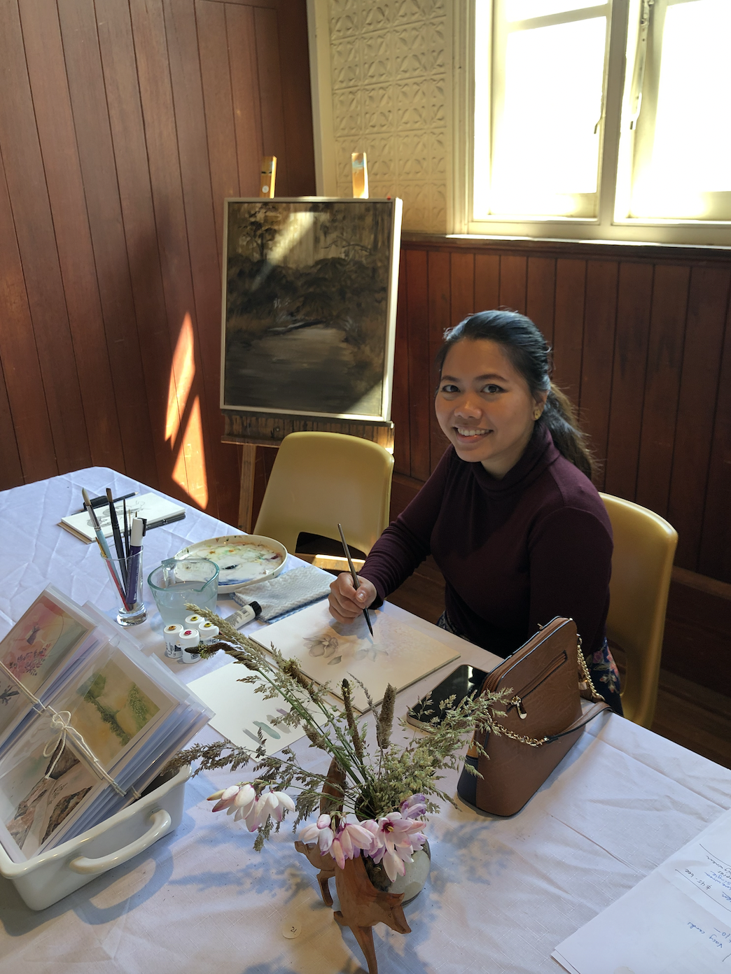 Lisa Knol watercolourist demonstration