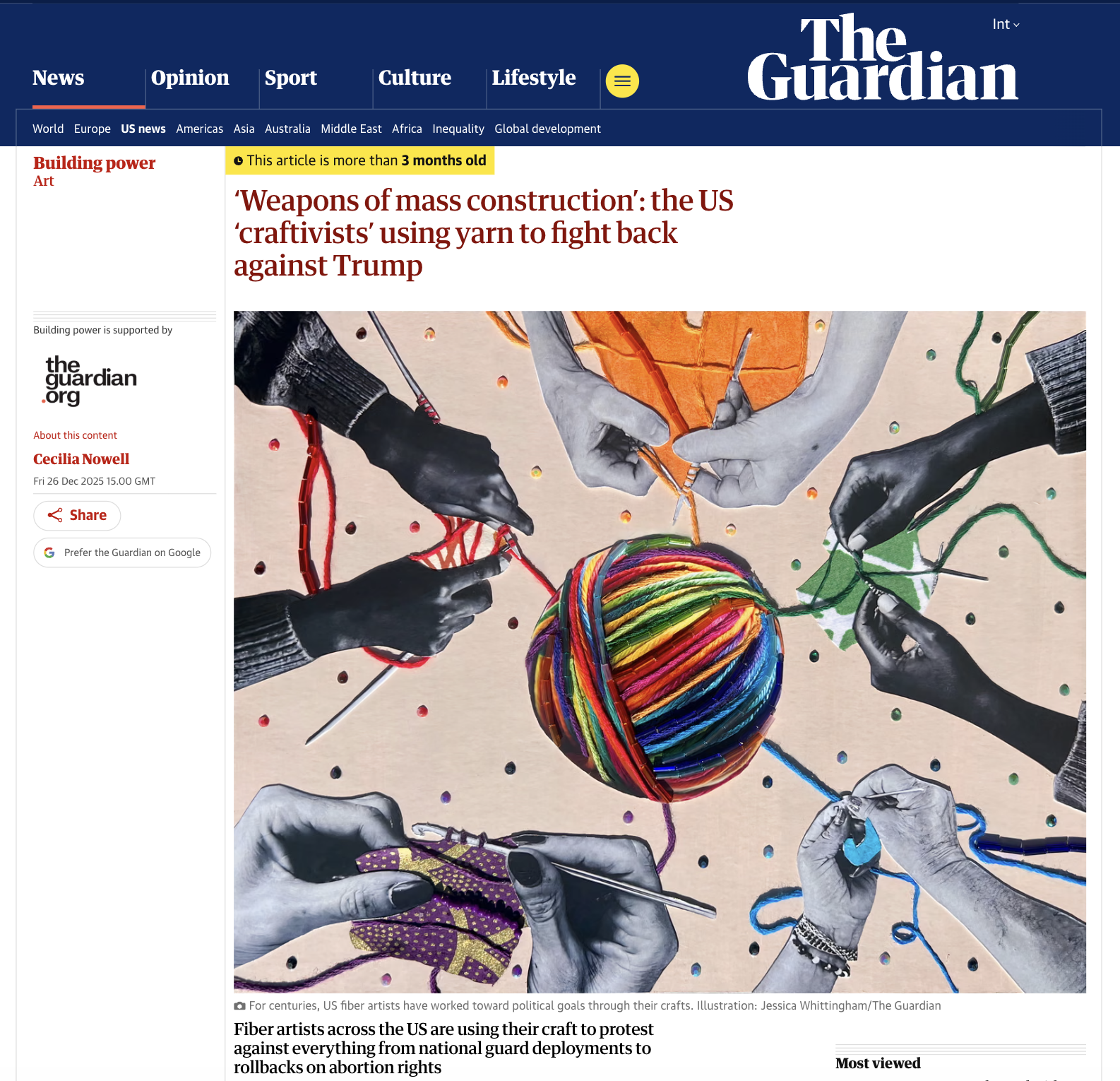 Commission for The Guardian news (2025)