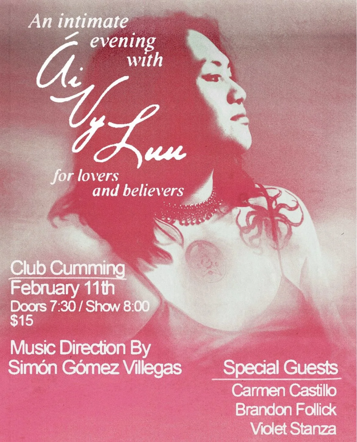 An intimate evening with Ai Vy Luu for lovers and believers
