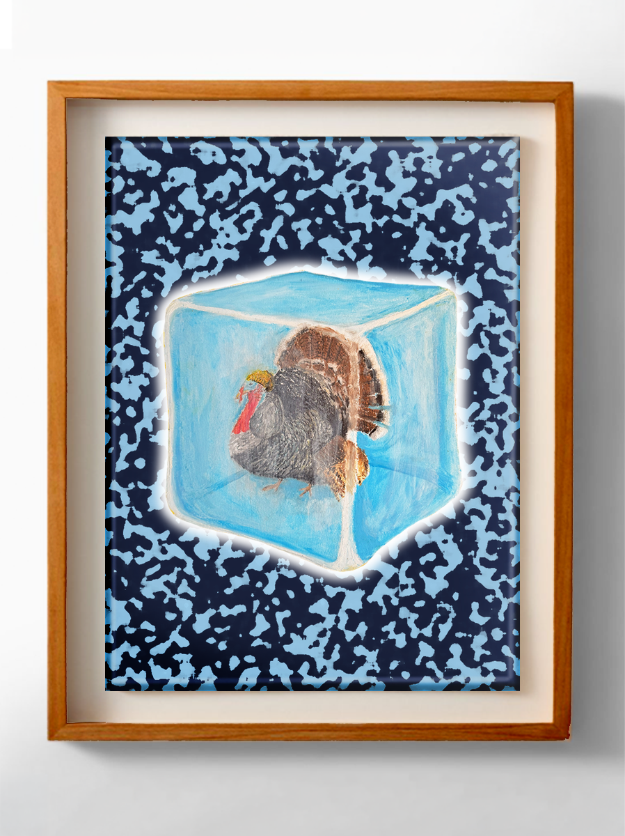 Literal Cliche - T-shirt art - Cold Turkey - Oil Pastel
