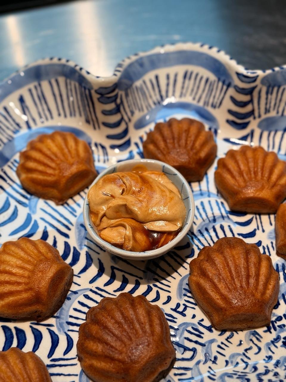 Butter Tteok with Miso Caramel Dip