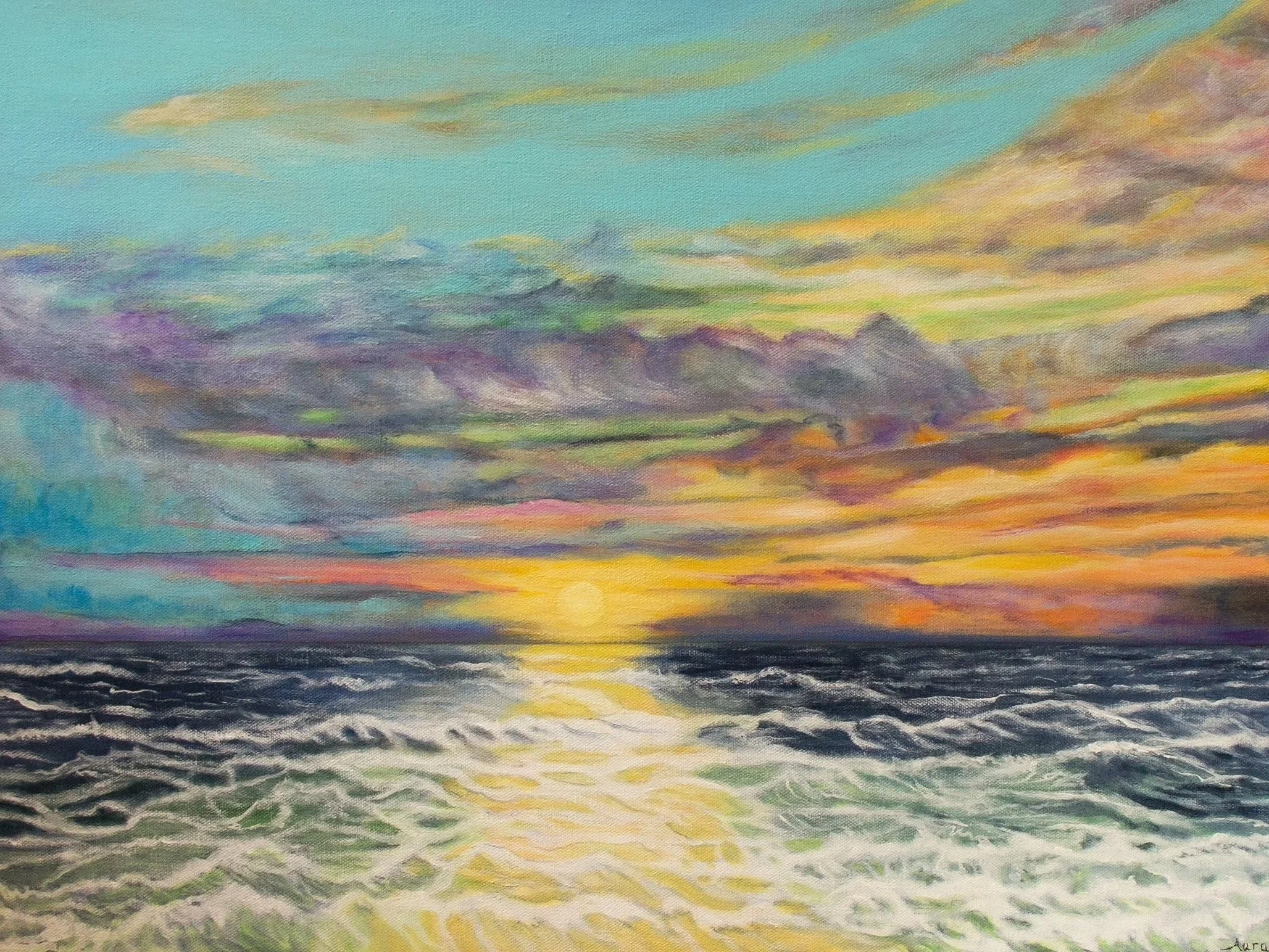 PASTEL SUNSET
(24" x 18" x 1.5")
