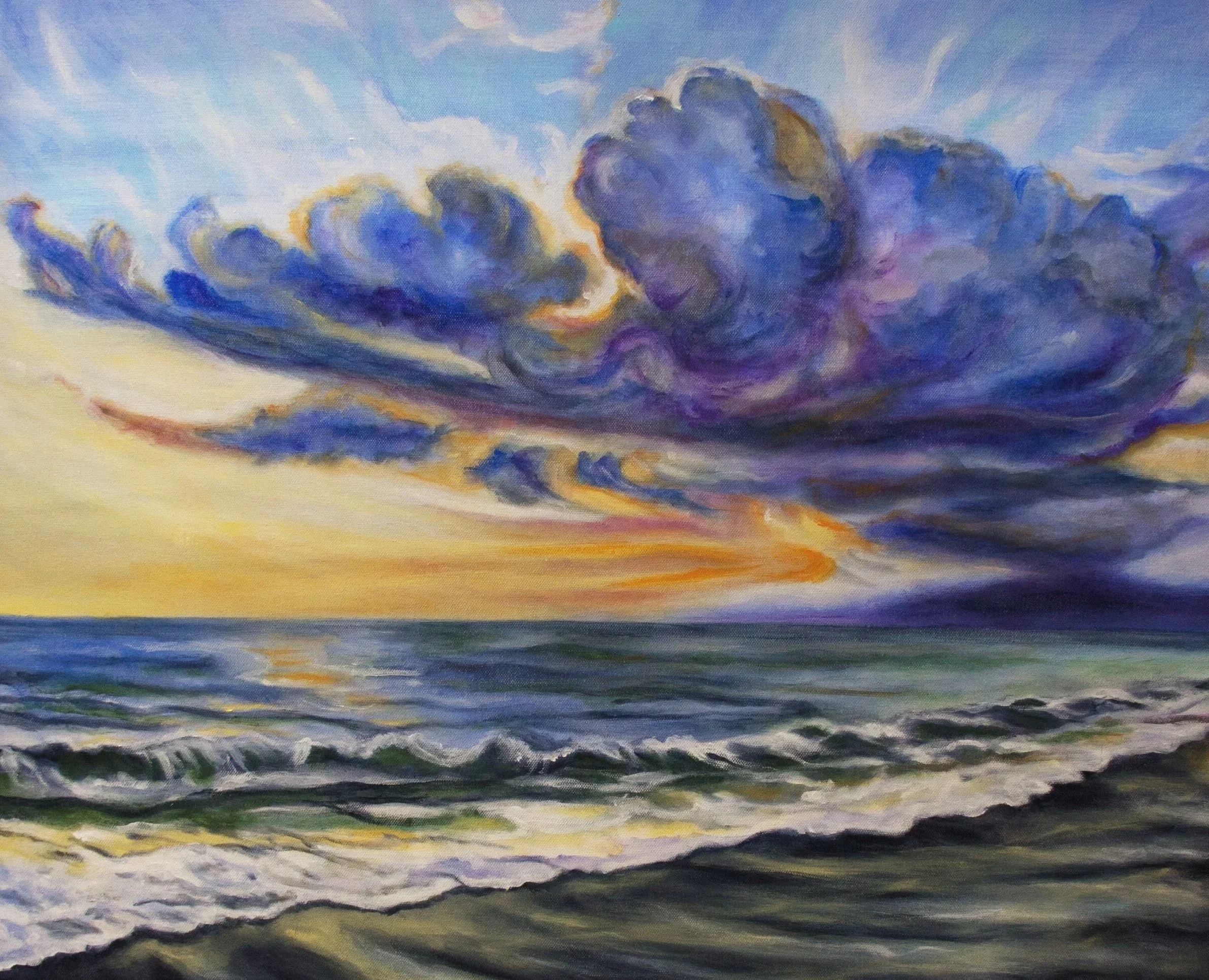 GLORIOUS CLOUDS
(30" x 24" x 1.5")