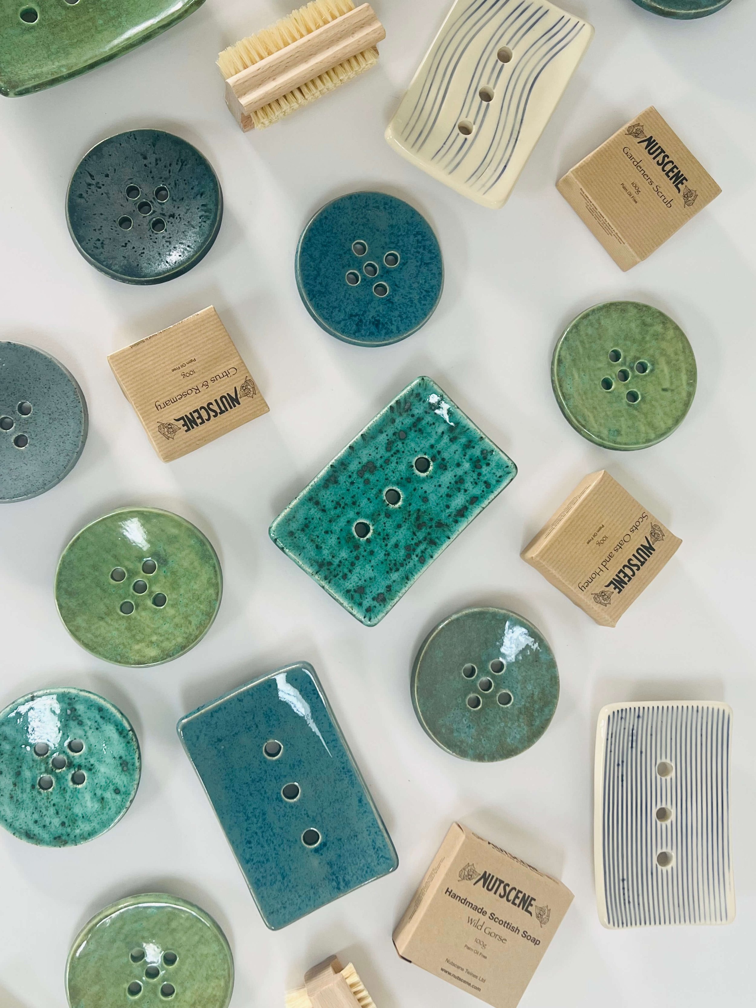 Handmade Pottery Rectangular Soap Dishes