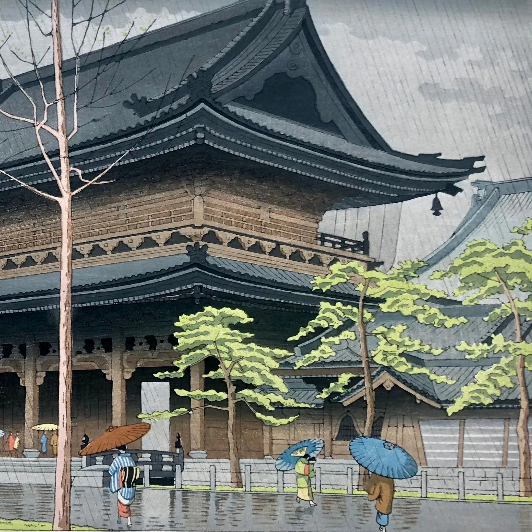 Takeji Asano - Rain in Higashi-Honganji Temple 1 1.jpeg