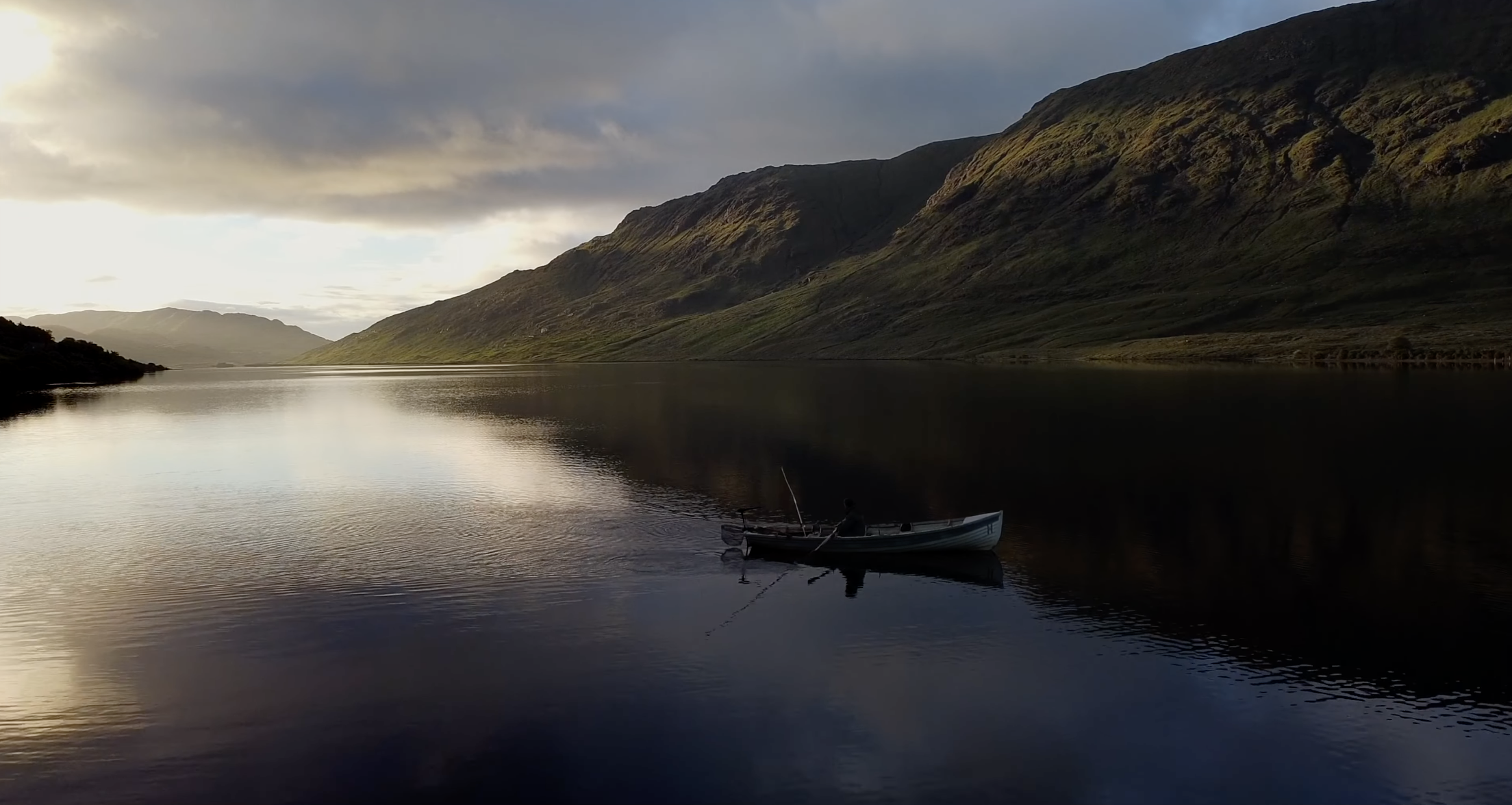 Charr boat on a loch in Ireland
