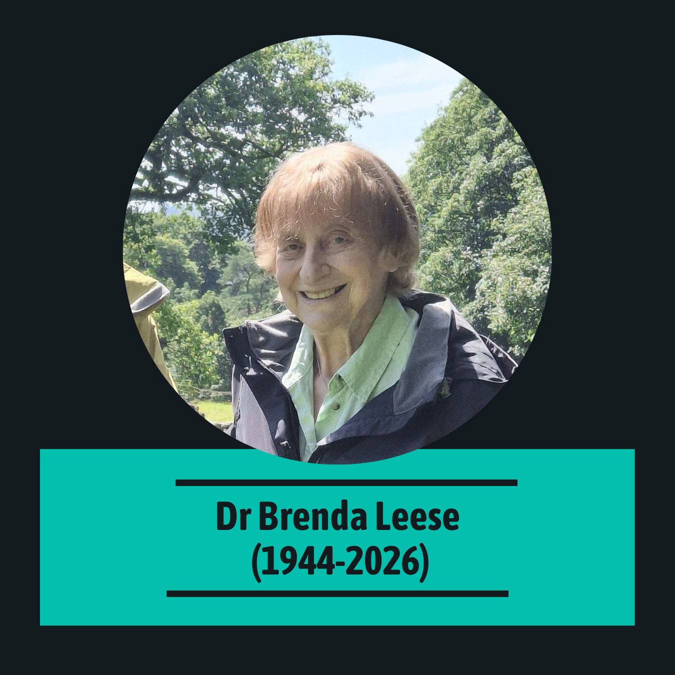 A scientist and author remembered: Dr Brenda Leese (1944-2026)