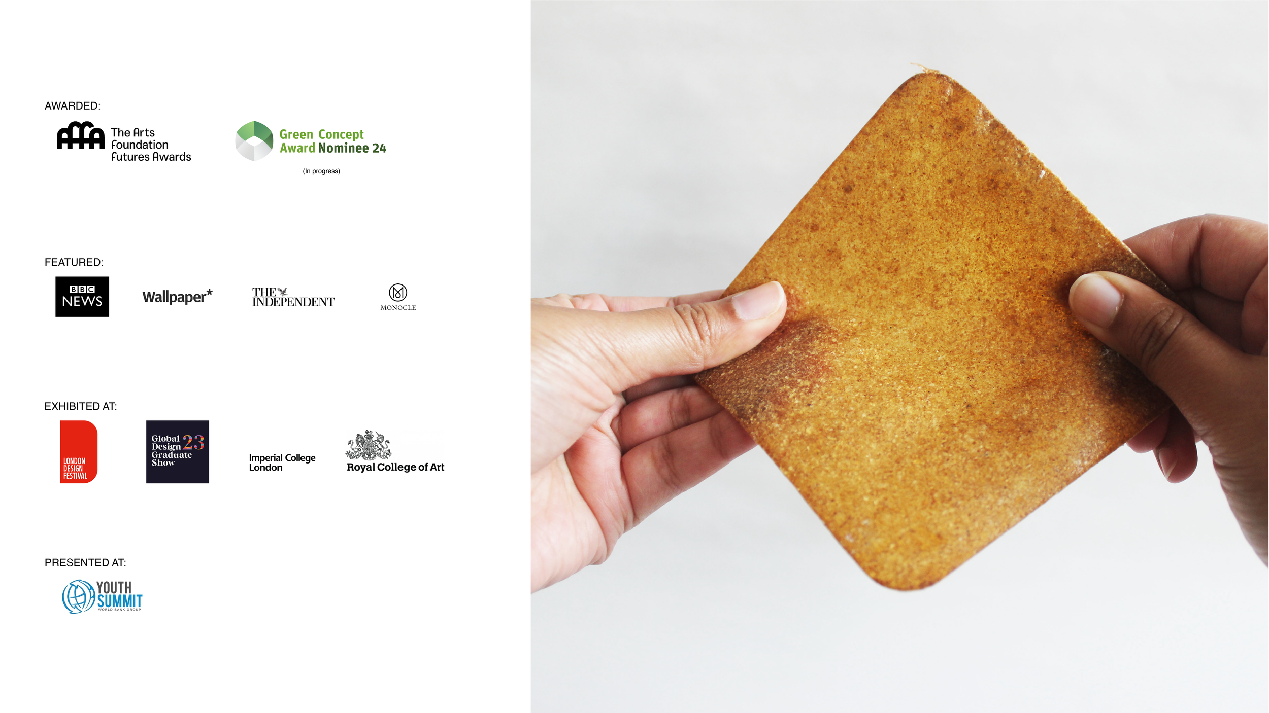 Awards, Features and exhibitions by Seasprout.