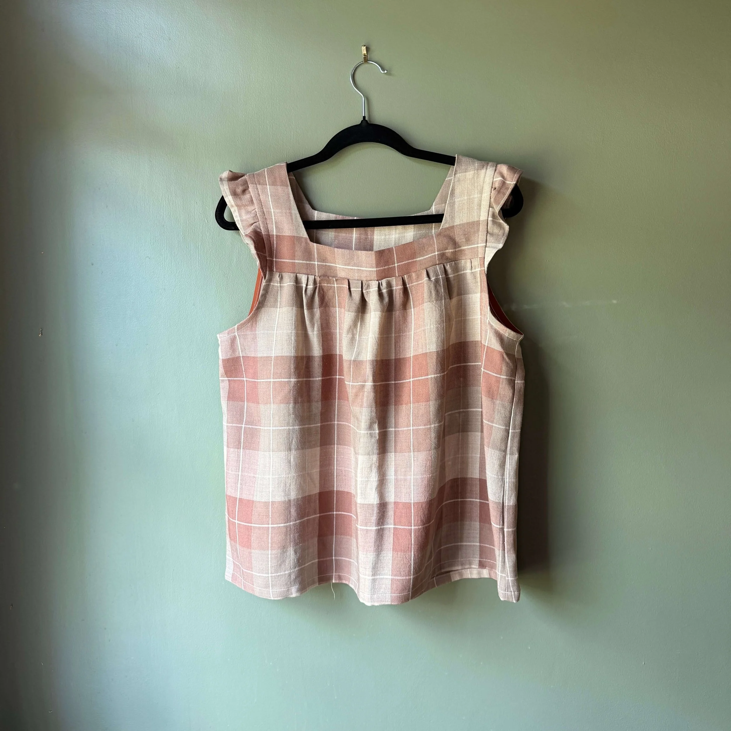 Chequered Diane Top - LONG