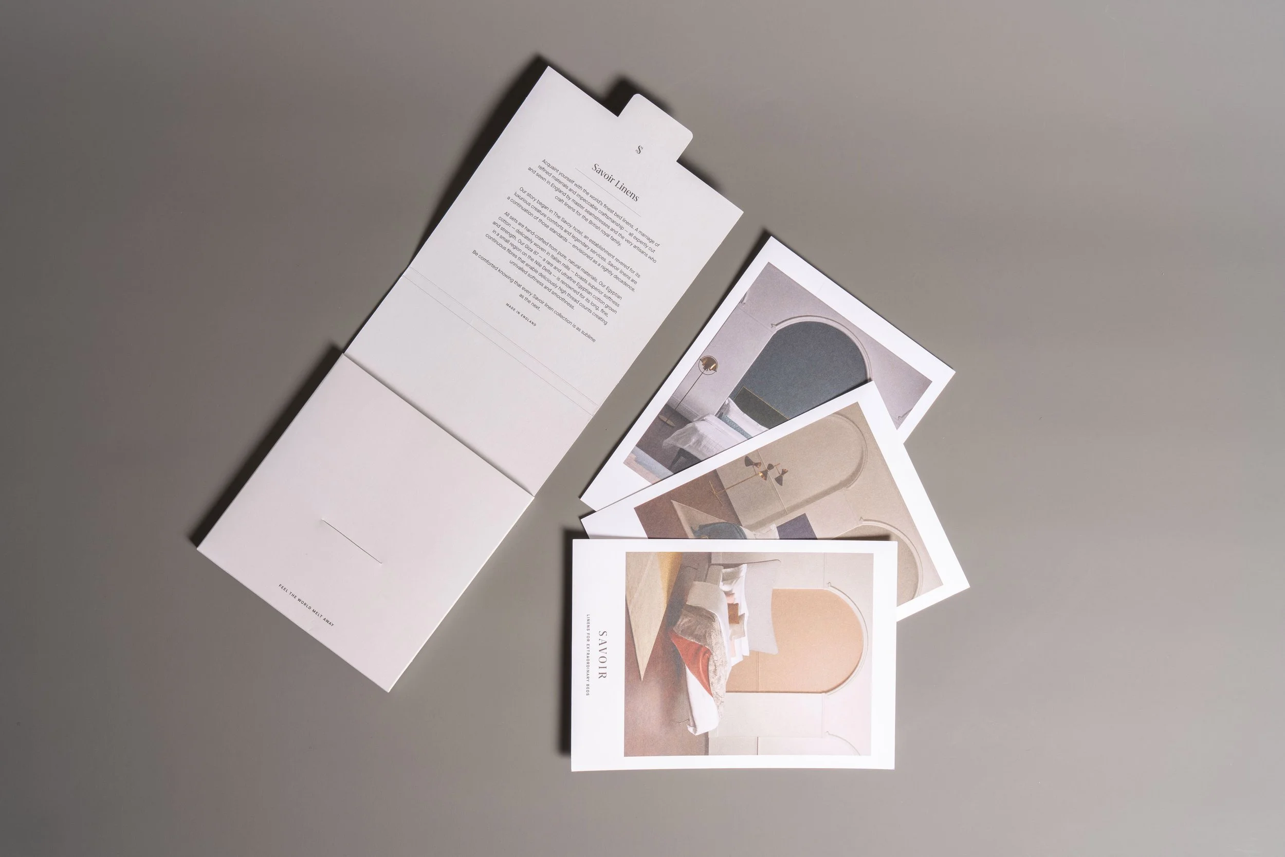 Savour beds sample packaging