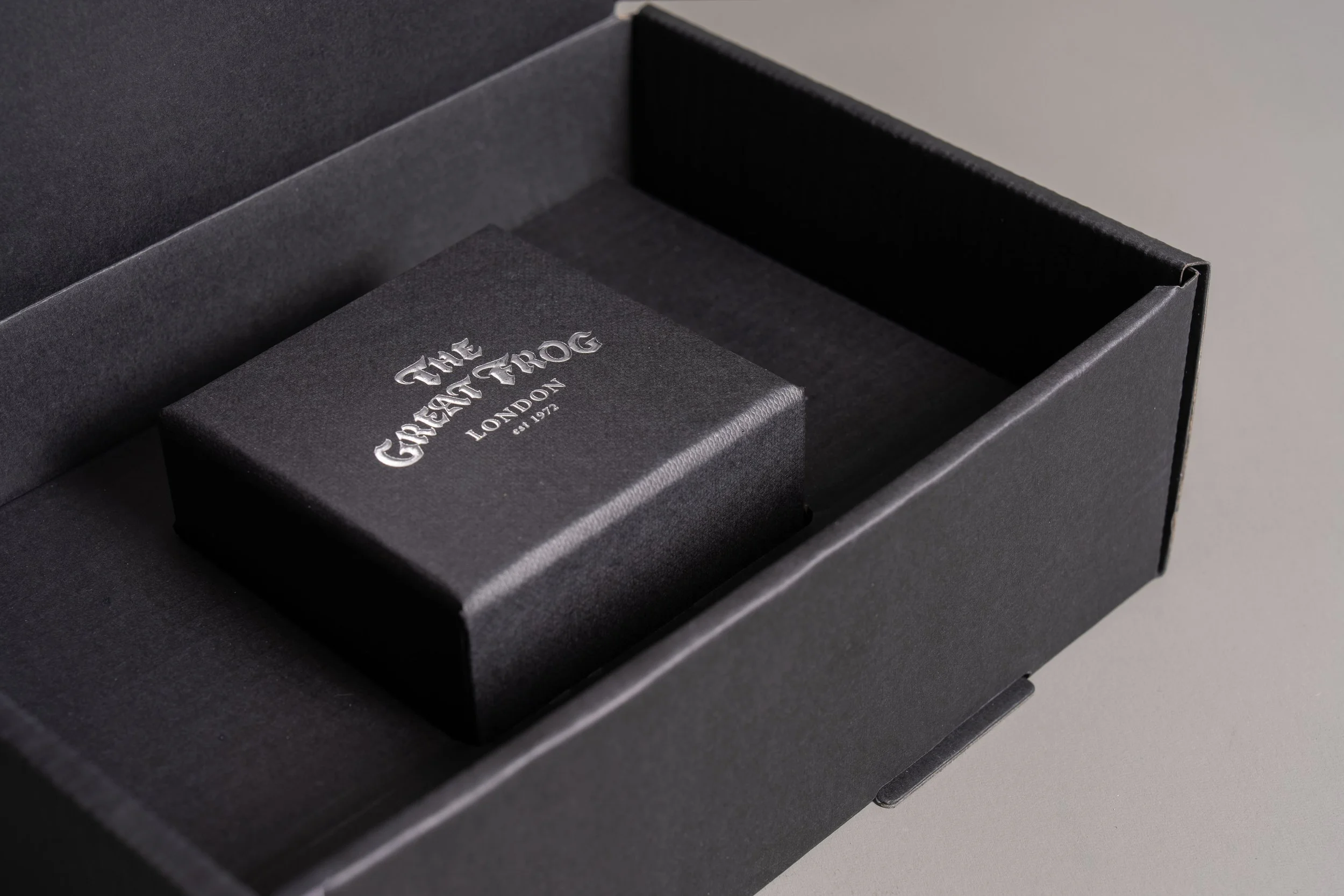 The Great Frog jewellery packaging