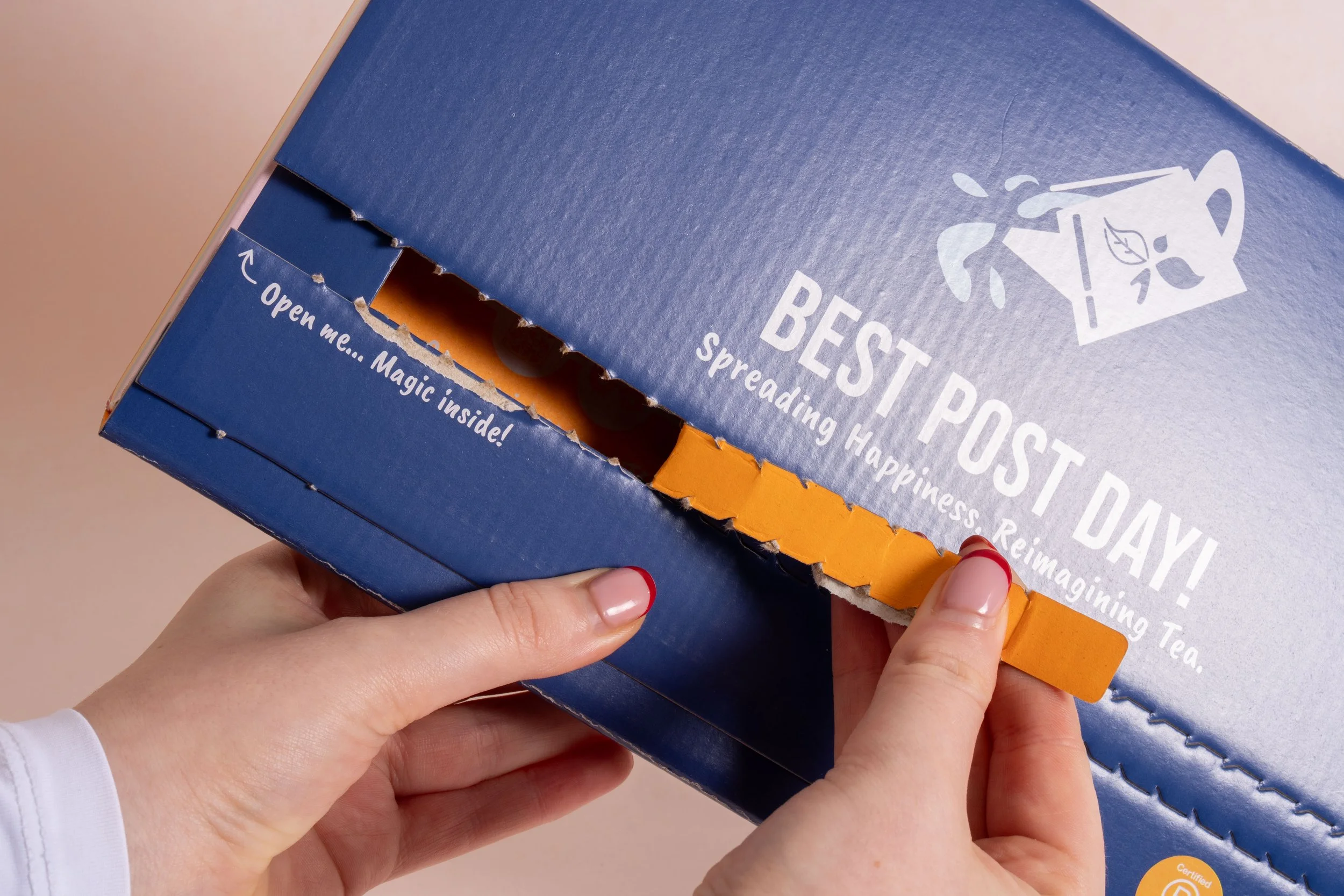 Bird & Blend Tea letterbox packaging