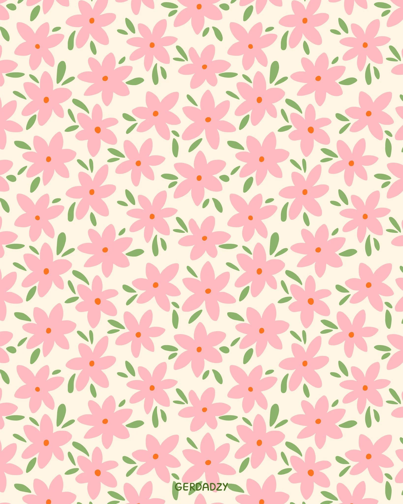 New colors of this cute floral pattern 🌸
I often post my work zoomed in, but just love this one in smaller scale 🥰

#floralprint #flowerpattern #surfacedesigenr