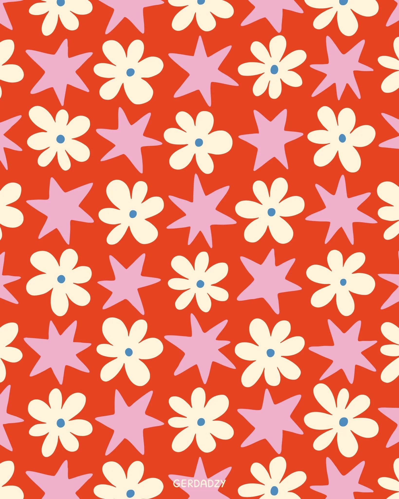 Well, what can I say, the festive season is around the corner ⭐️🌸✨

#floralpattern #starpattern #surfacedesigner