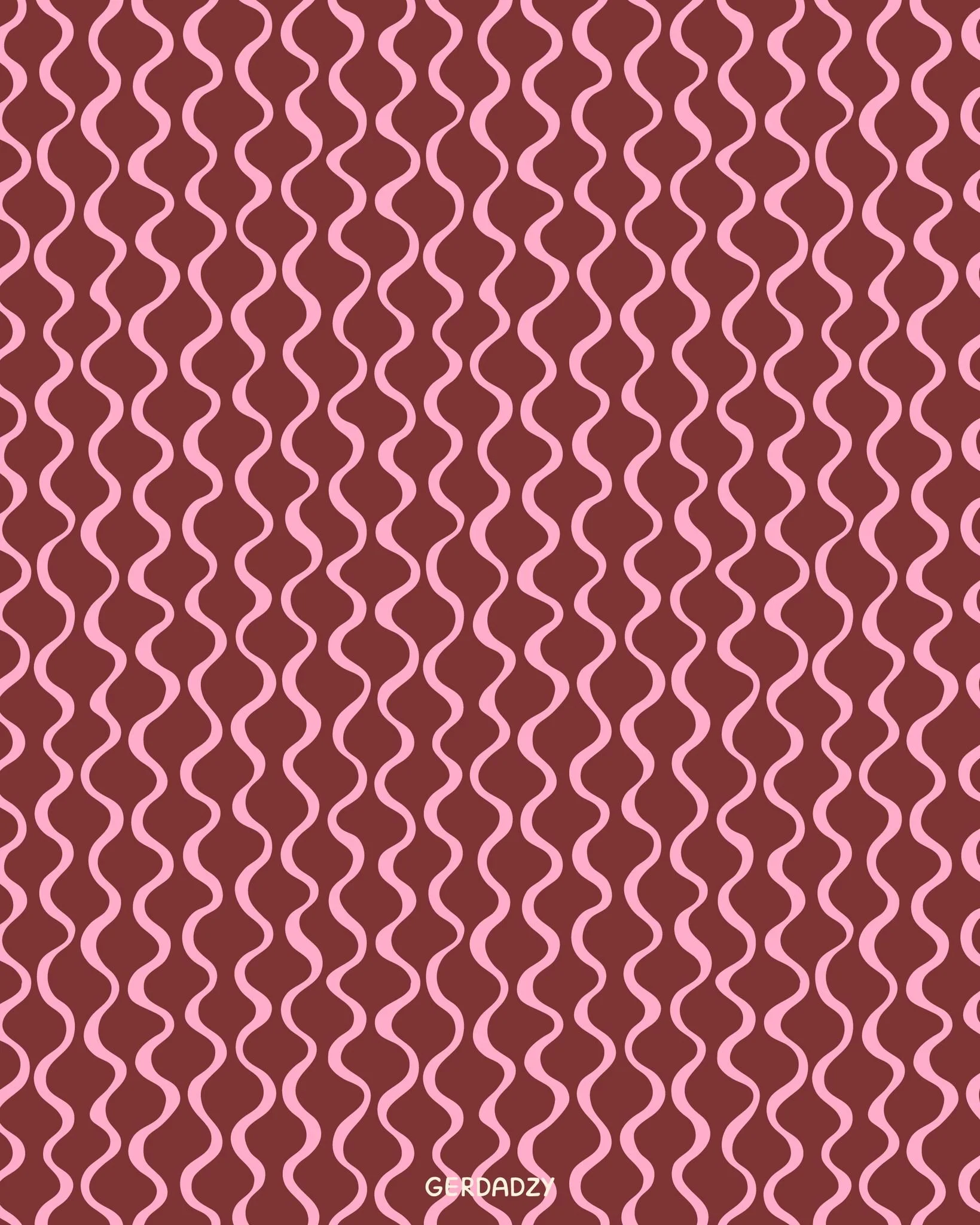 This print is from last summer, but I realized  I have not posted it yet. It was inspired by a fishnet and is part of my coastal collection, but I find it right now matches the end-of-year wavy crazy moods 😅